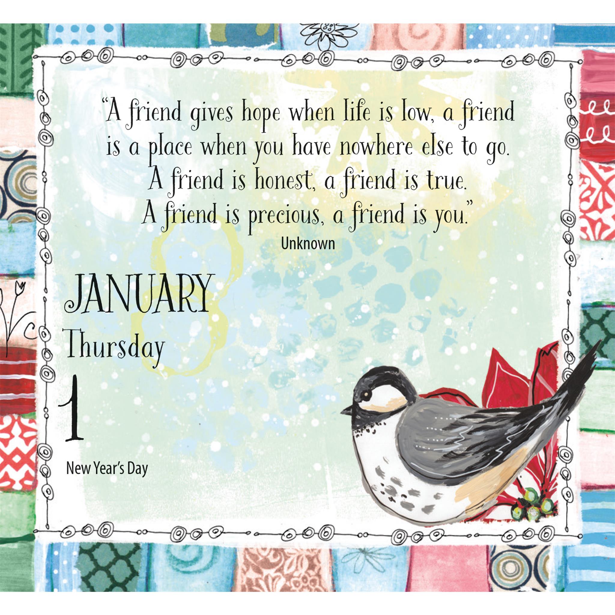 For A Dear Friend 2026 Small Box Calendar