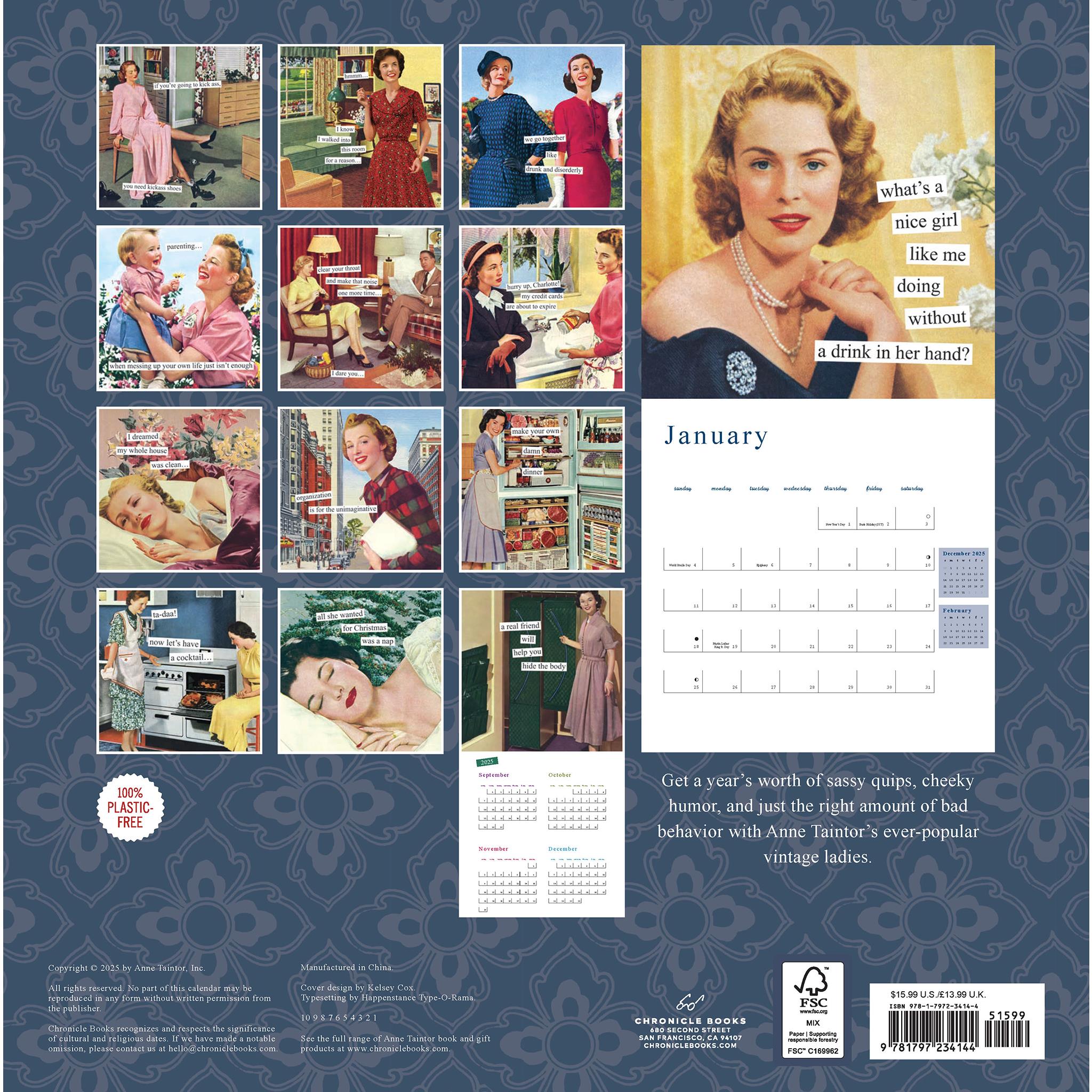 Anne Taintor 2026 Wall Calendar