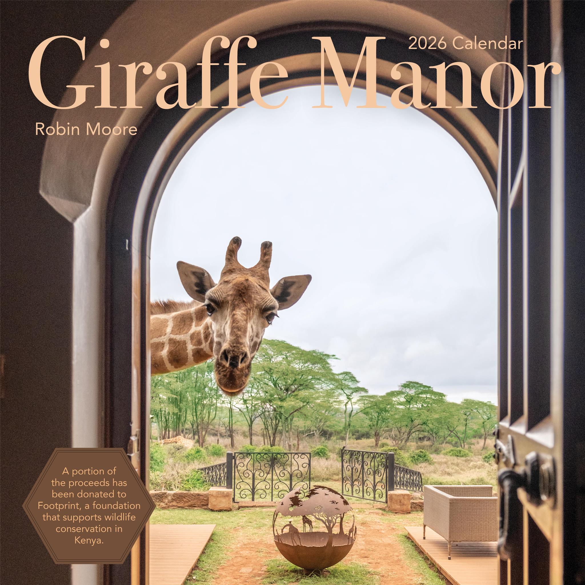 Giraffe Manor 2026 Wall Calendar - Online Only
