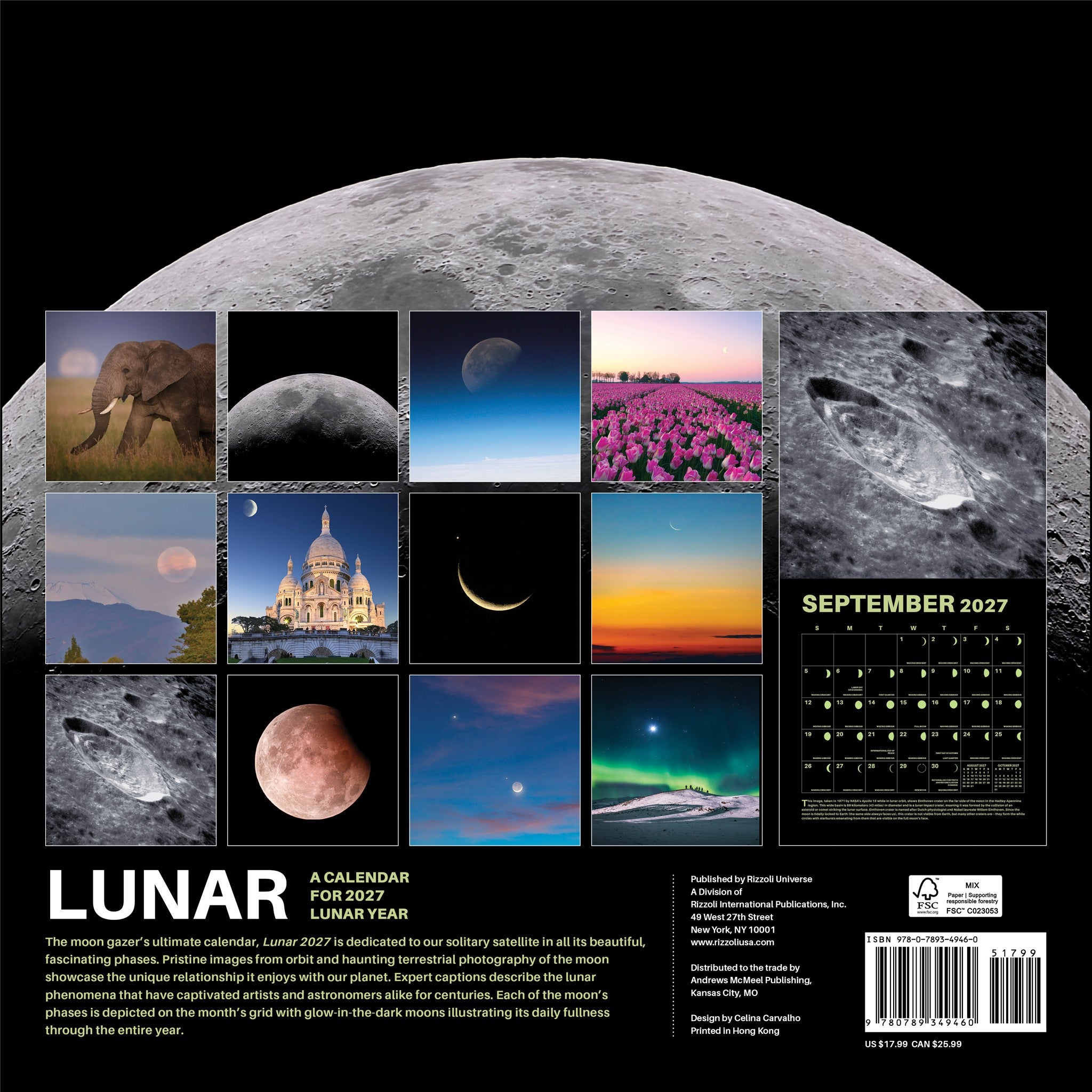 Lunar 2027 Wall Calendar