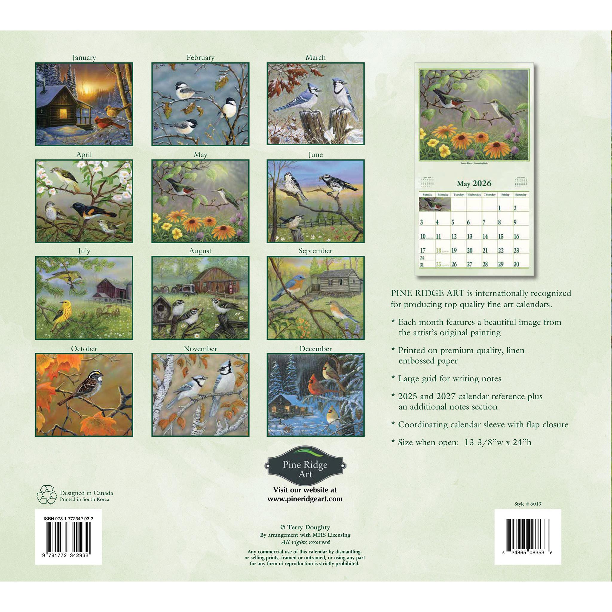 Wings Of Nature 2026 Wall Calendar - Online Only