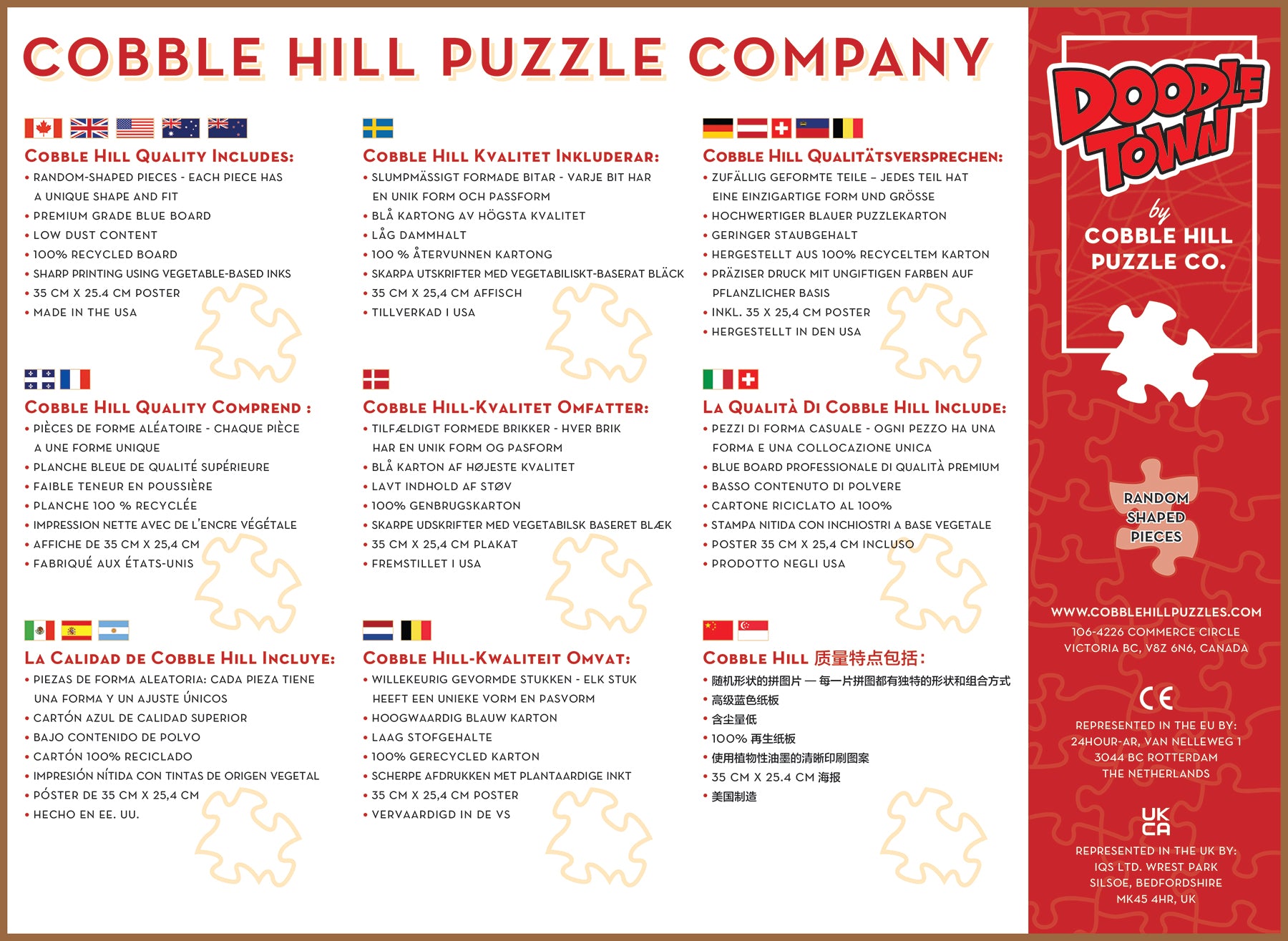 DoodleTown Par for the Course 1000 Piece Puzzle - Online Only