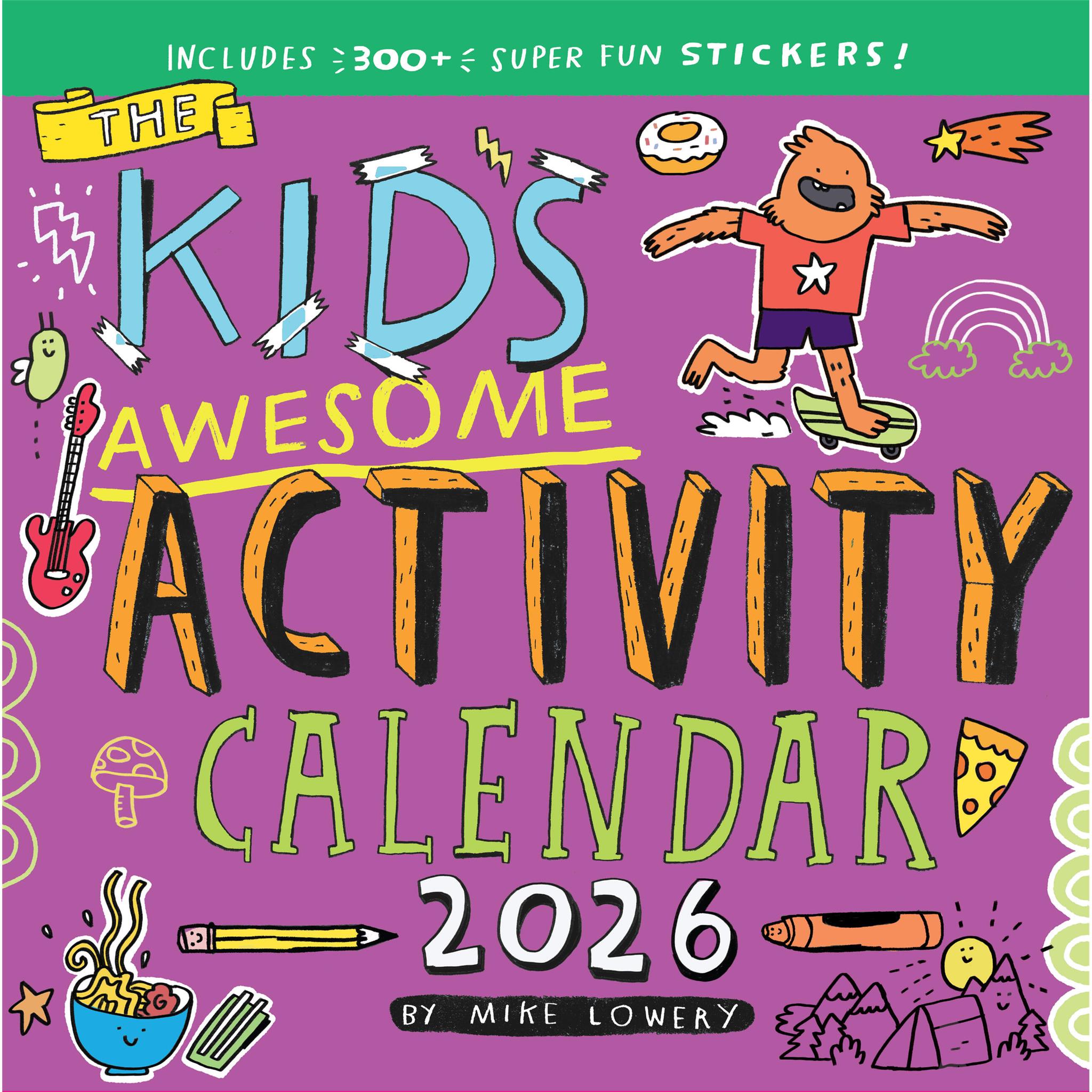 Kids Awesome Activity 2026 Wall Calendar
