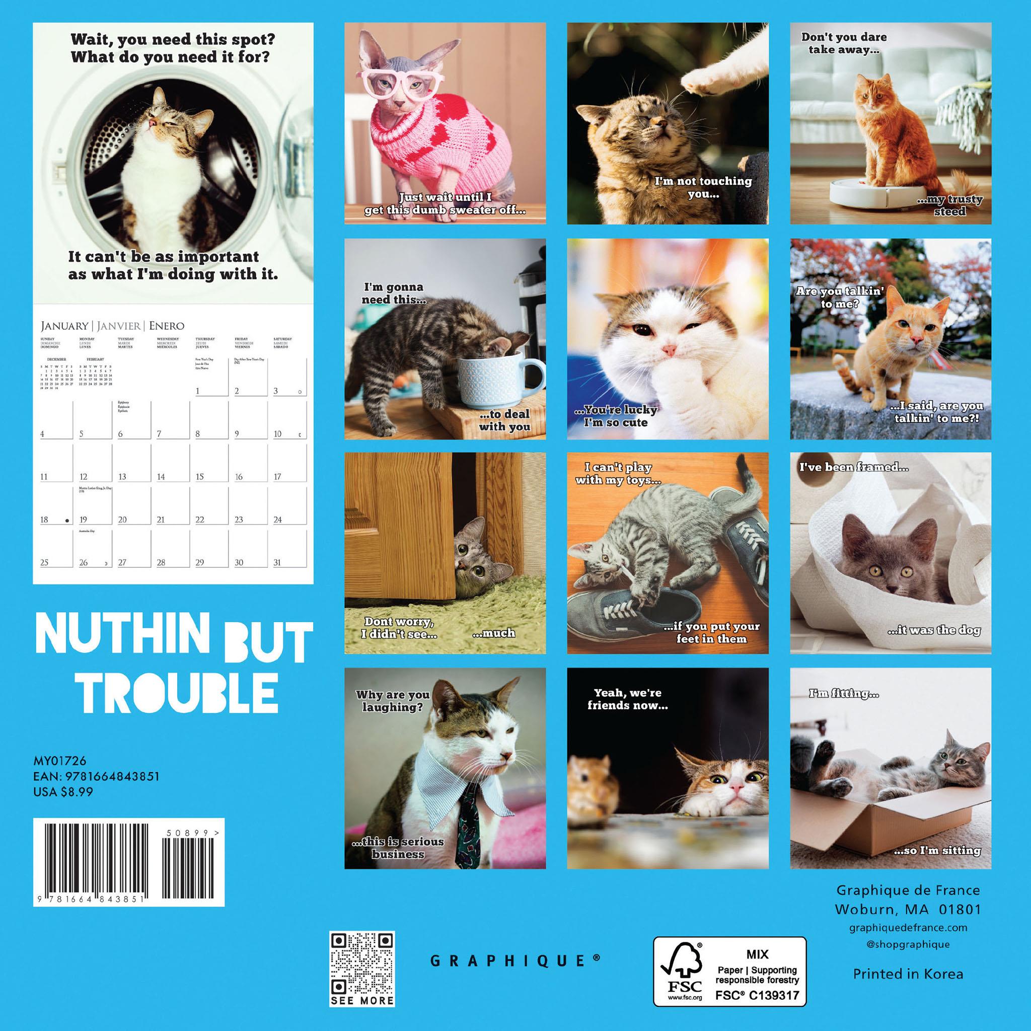 Nuthin' But Trouble 2026 Mini Calendar - Online Only