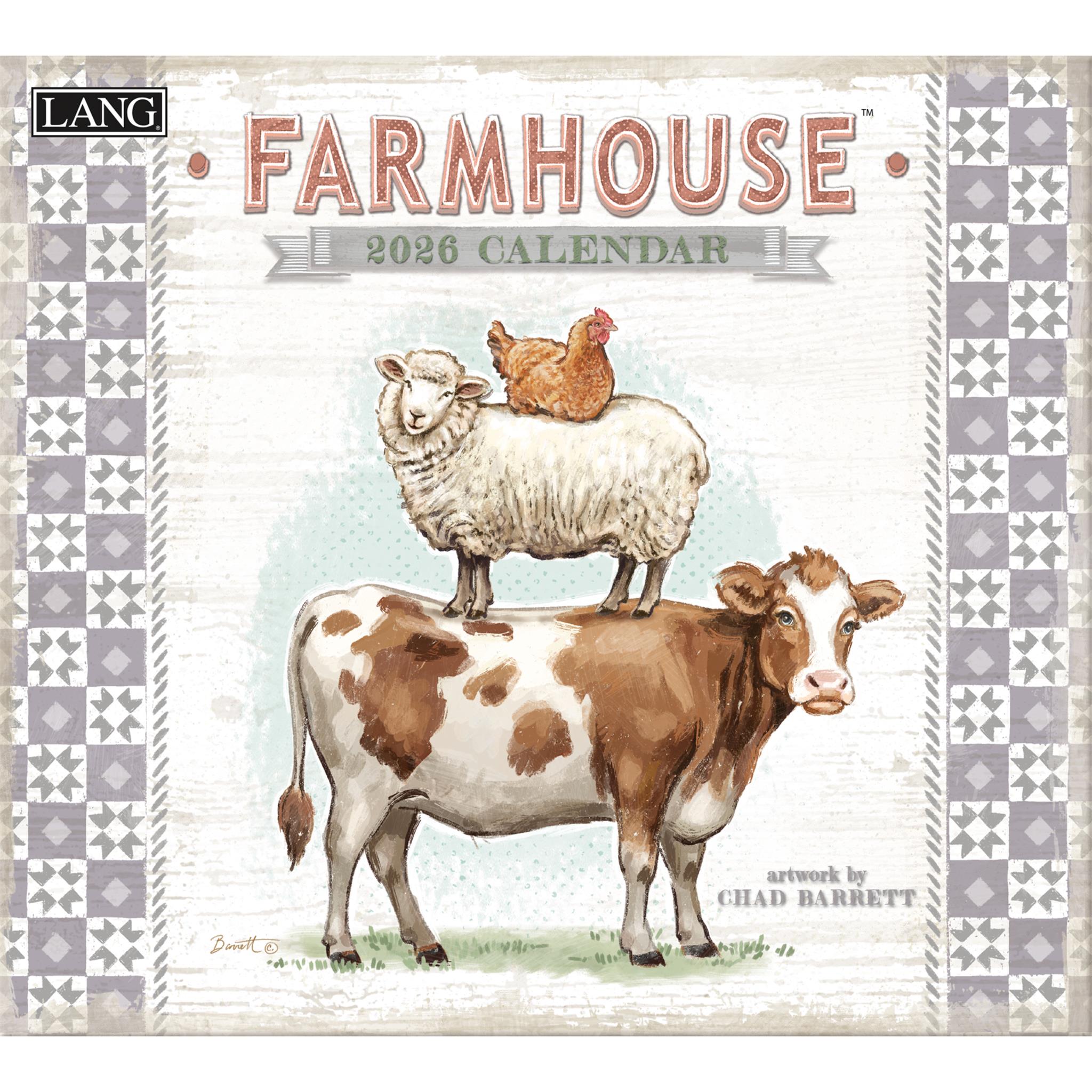 Farmhouse 2026 Deluxe Wall Calendar - Online Only