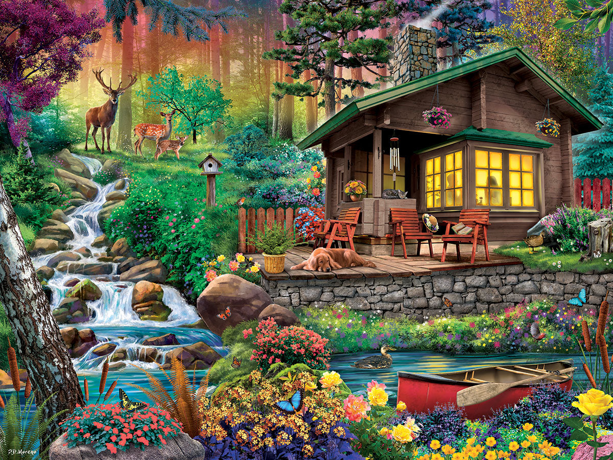 Cabin in The Woods 500 Piece Puzzle - Online Only