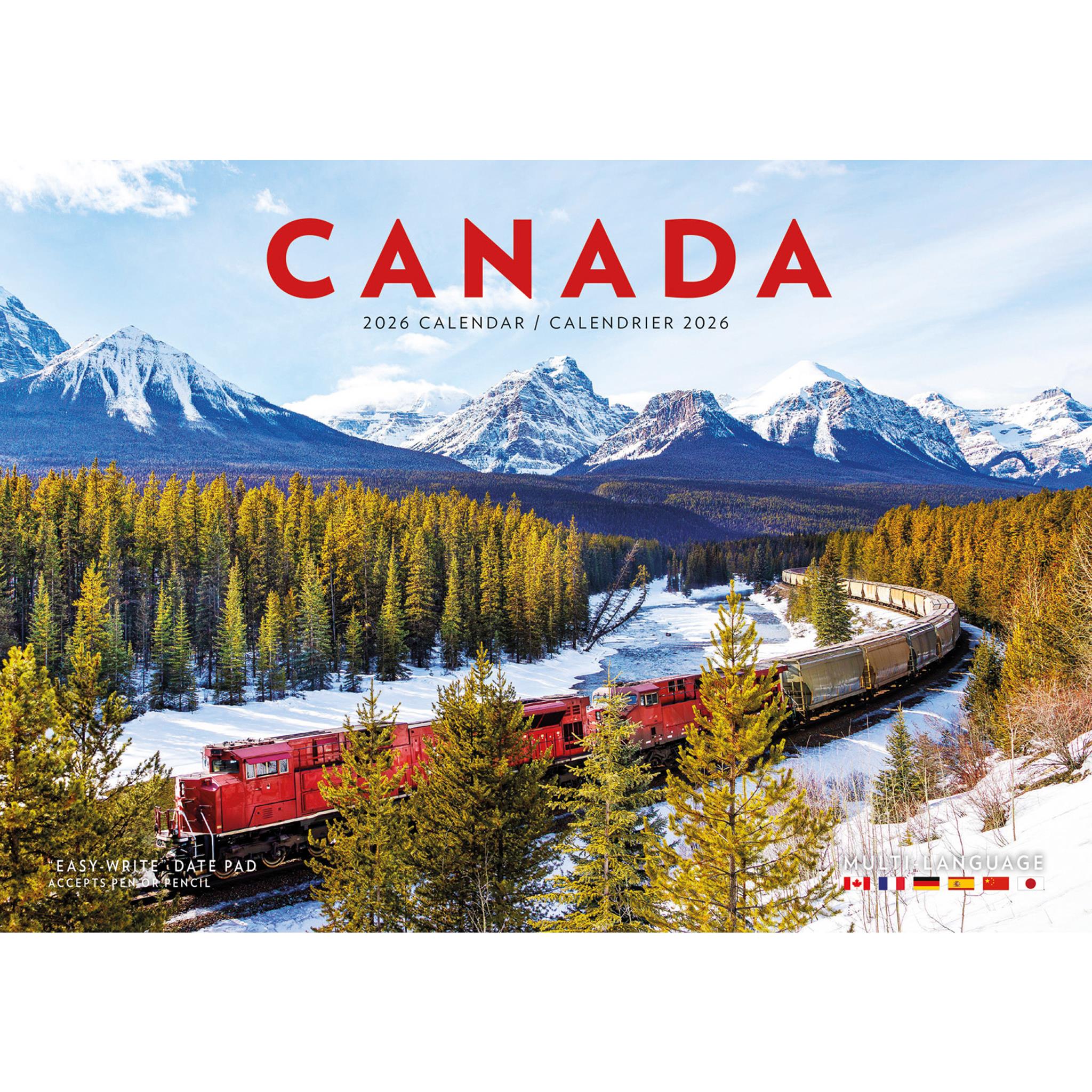 Canada Multi Language 2026 Wall Calendar