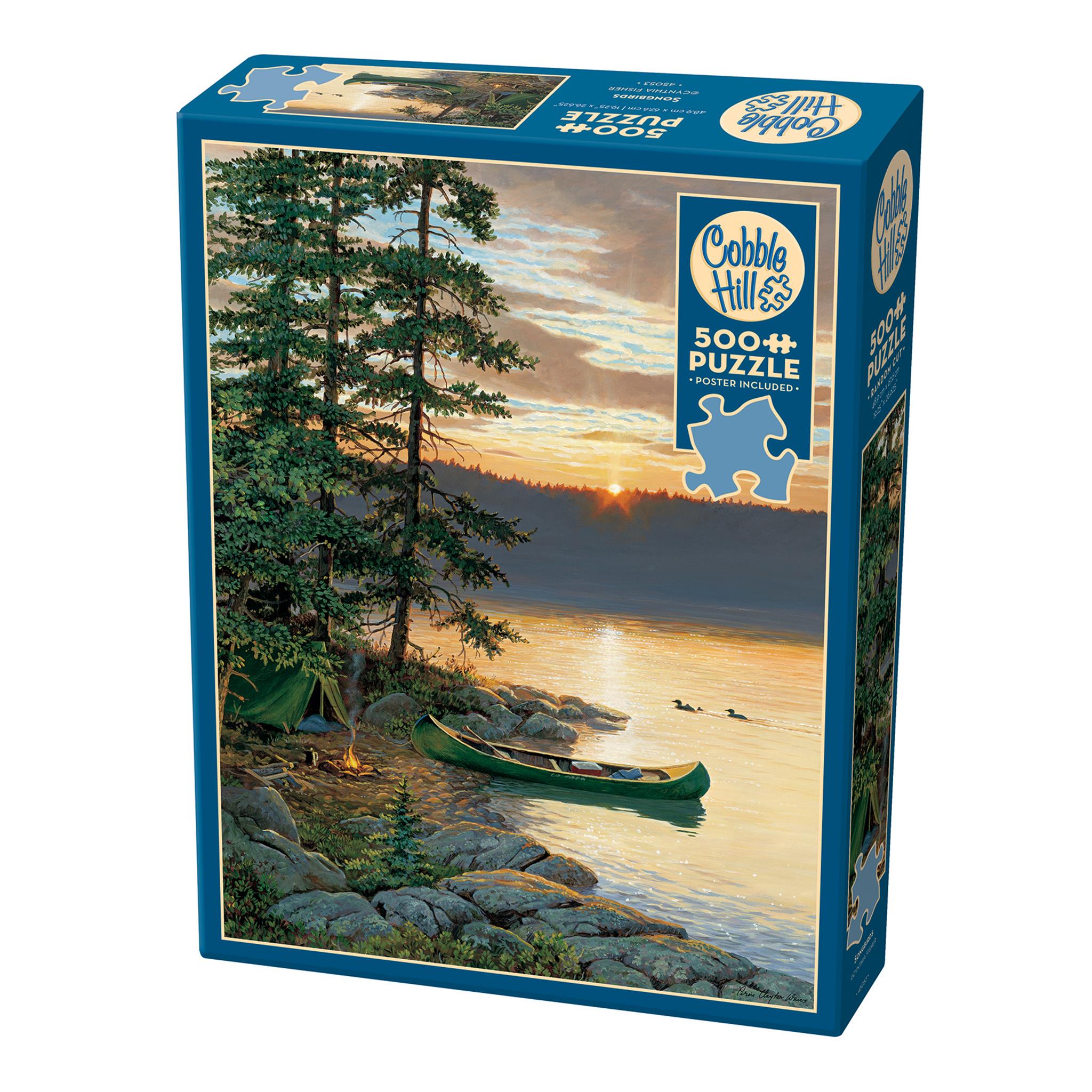 Canoe Lake 500 Piece Puzzle by Cobble Hill | Calendar Club
