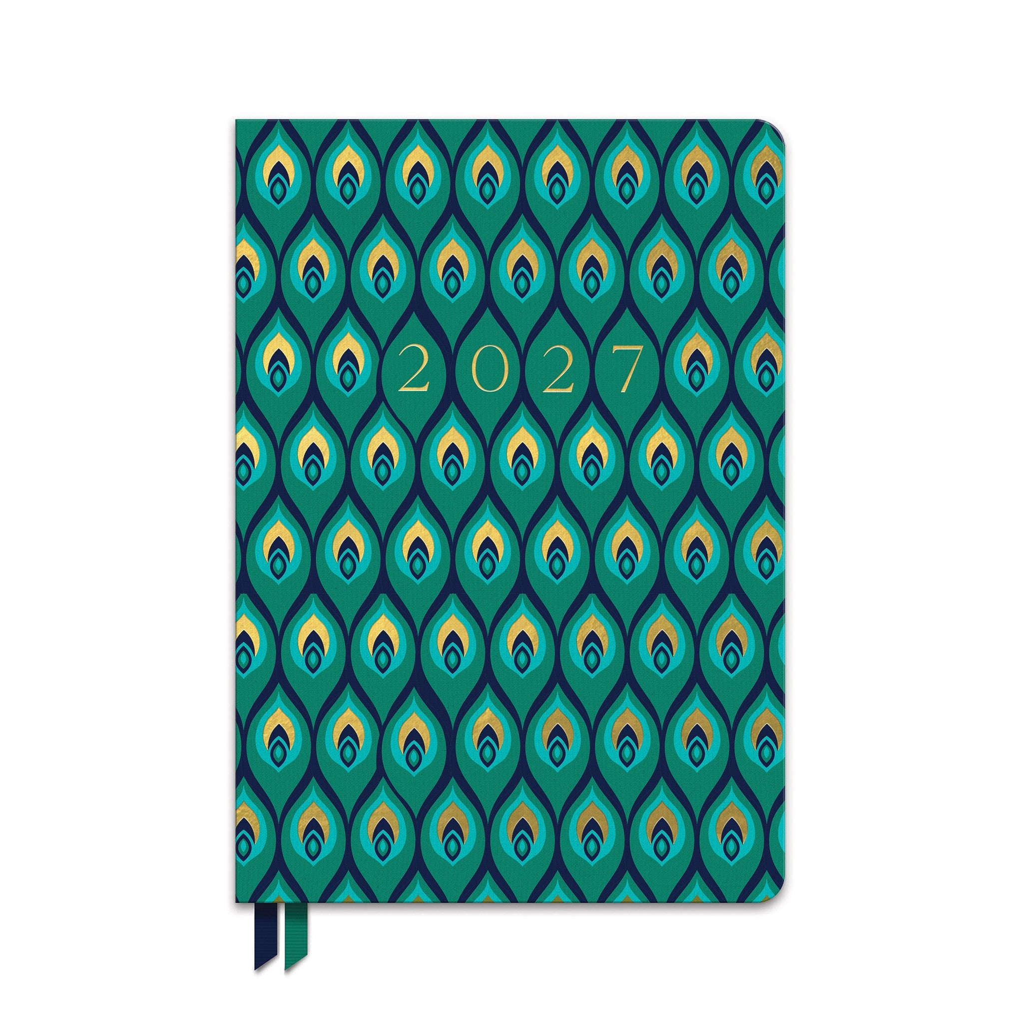 Cascading Plumes Clara Clothbound 2026-2027 Engagement Calendar