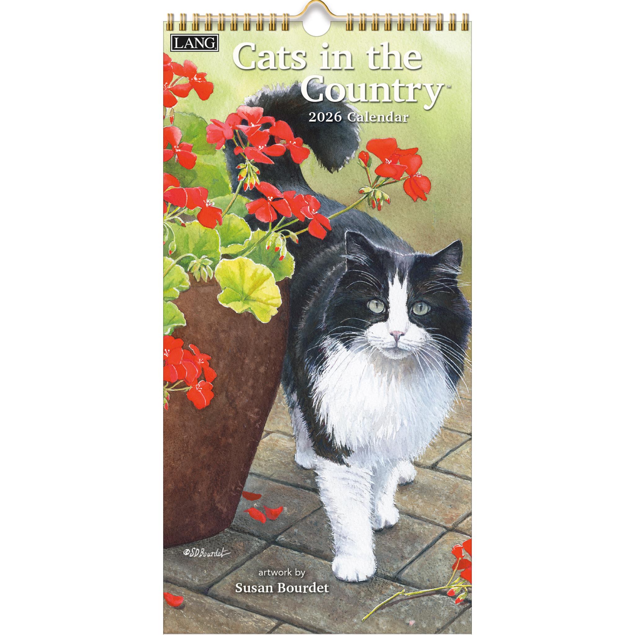 Cats In The Country 2026 Slim Calendar - Online Only