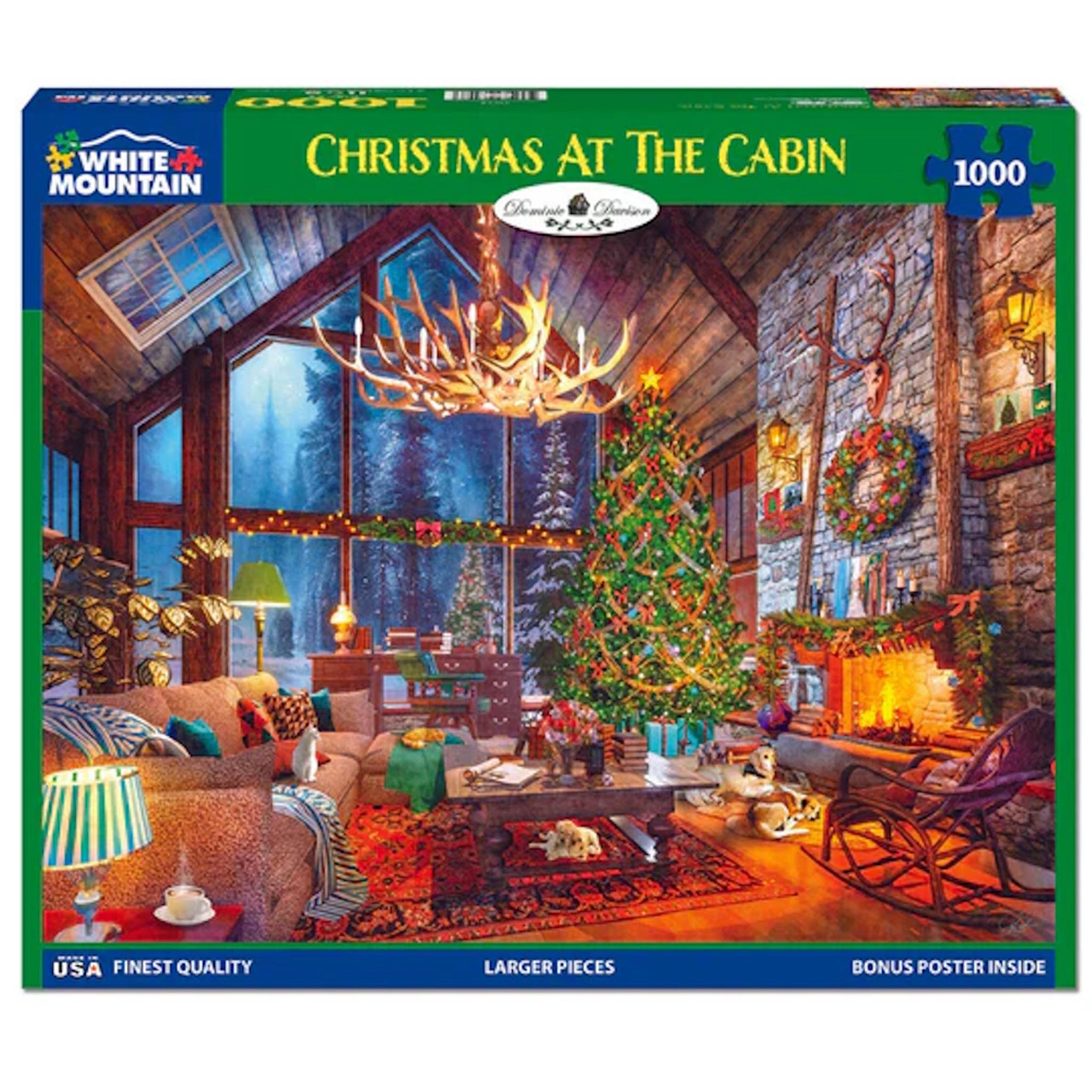 Christmas At The Cabin 1000 Piece Puzzle
