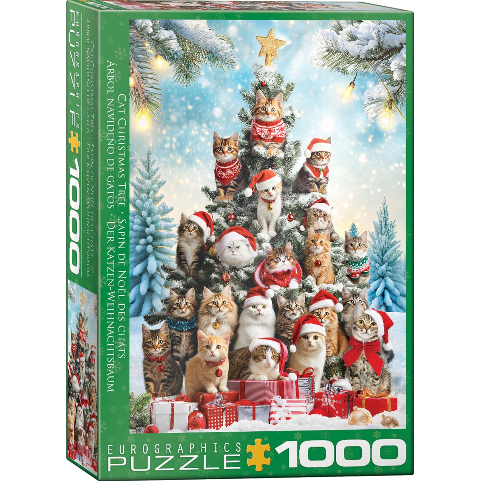 Christmas Tree Cats 1000 Piece Puzzle