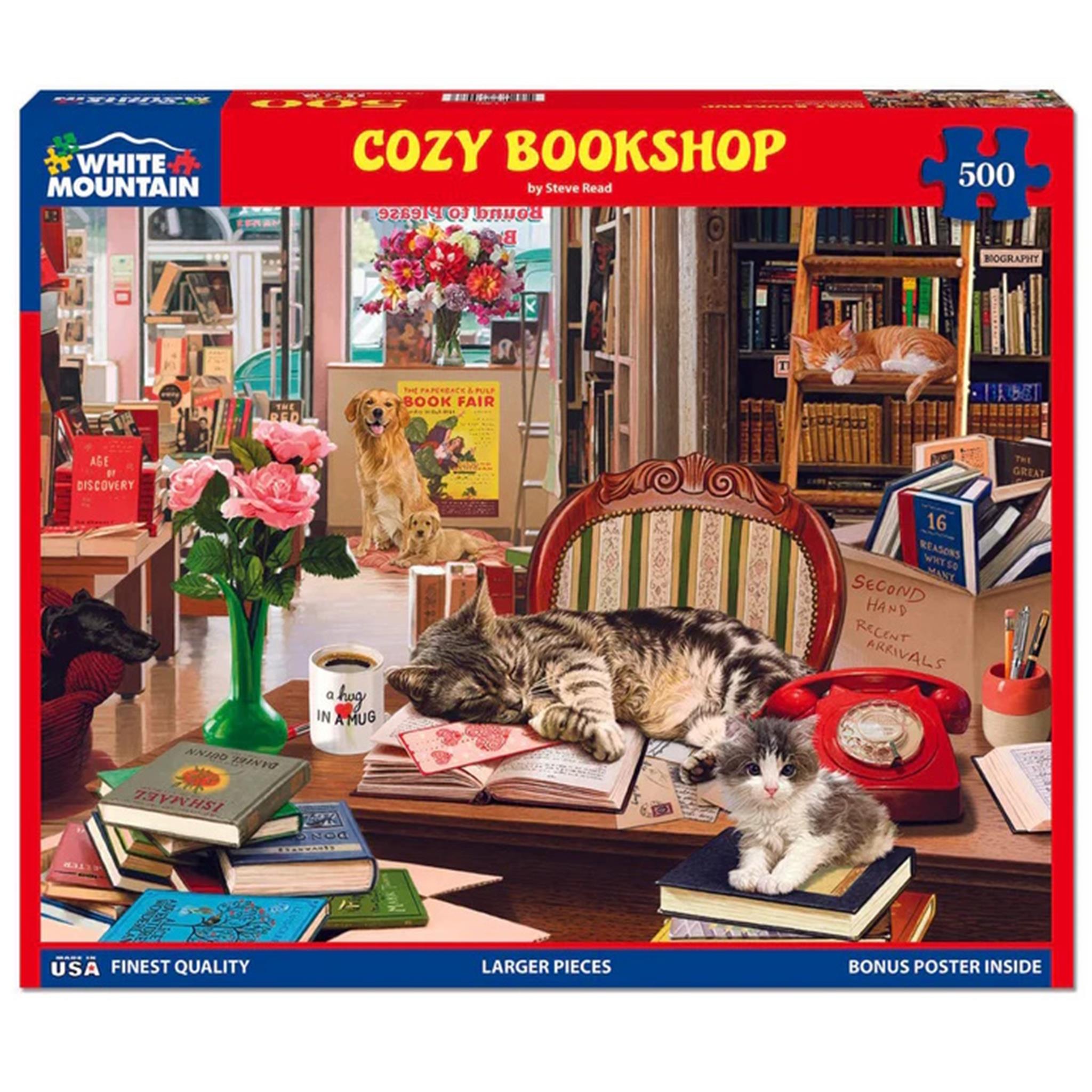 Cozy Bookshop 500 Piece Puzzle