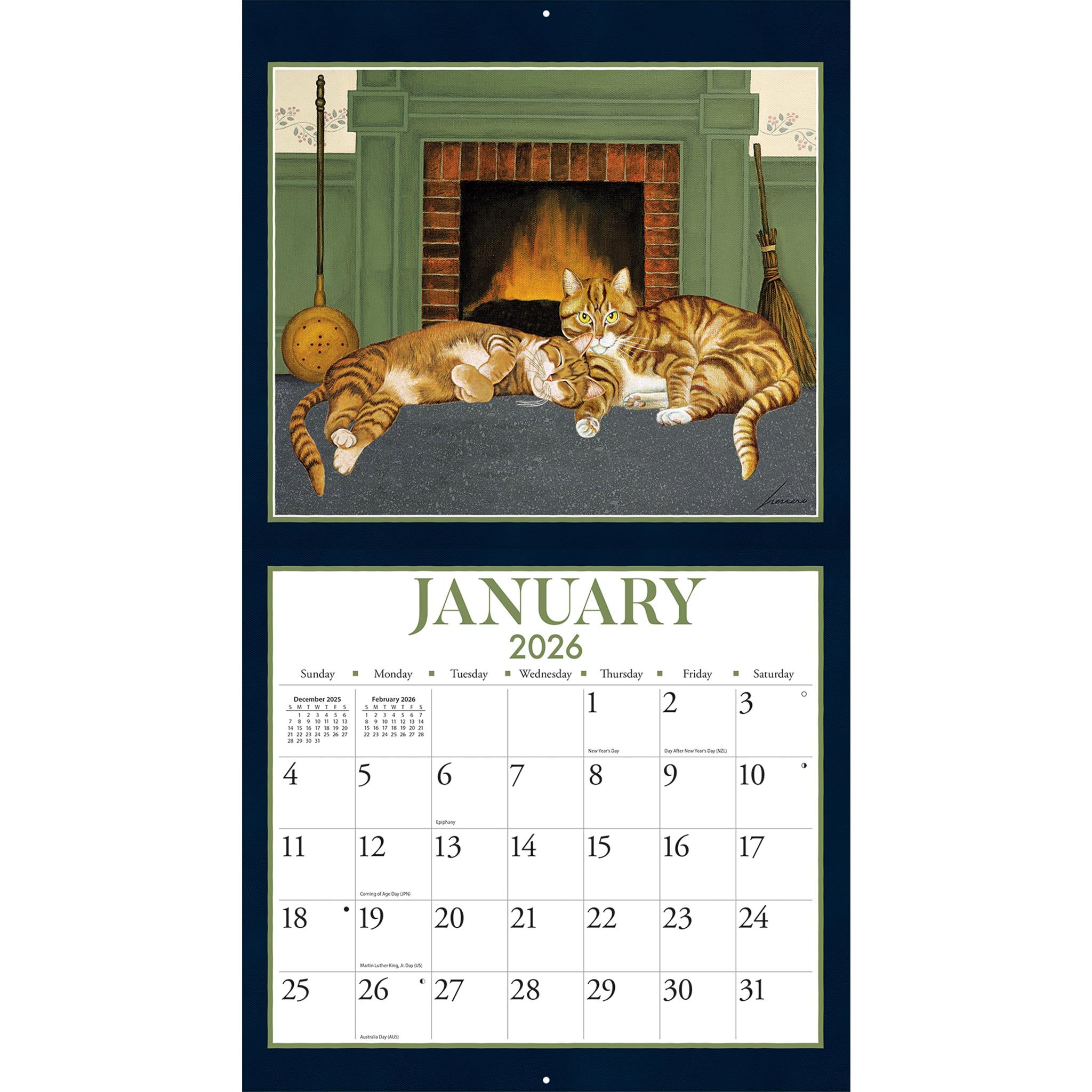 American Cat 2026 Deluxe Special Edition Wall Calendar with Print