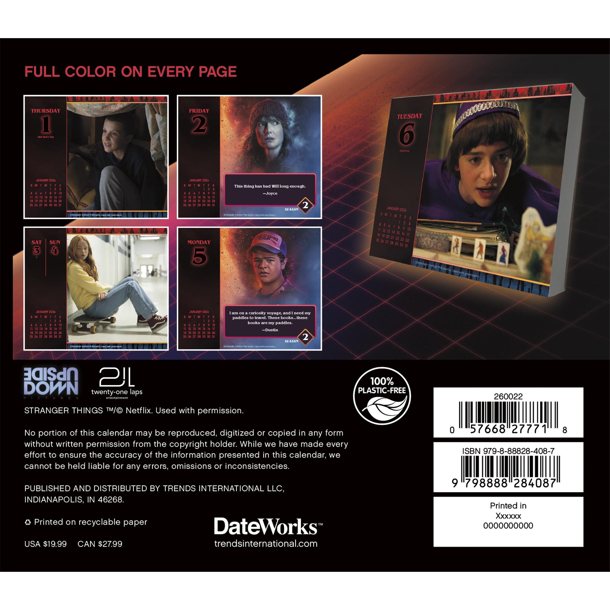 Stranger Things 2026 Box Calendar