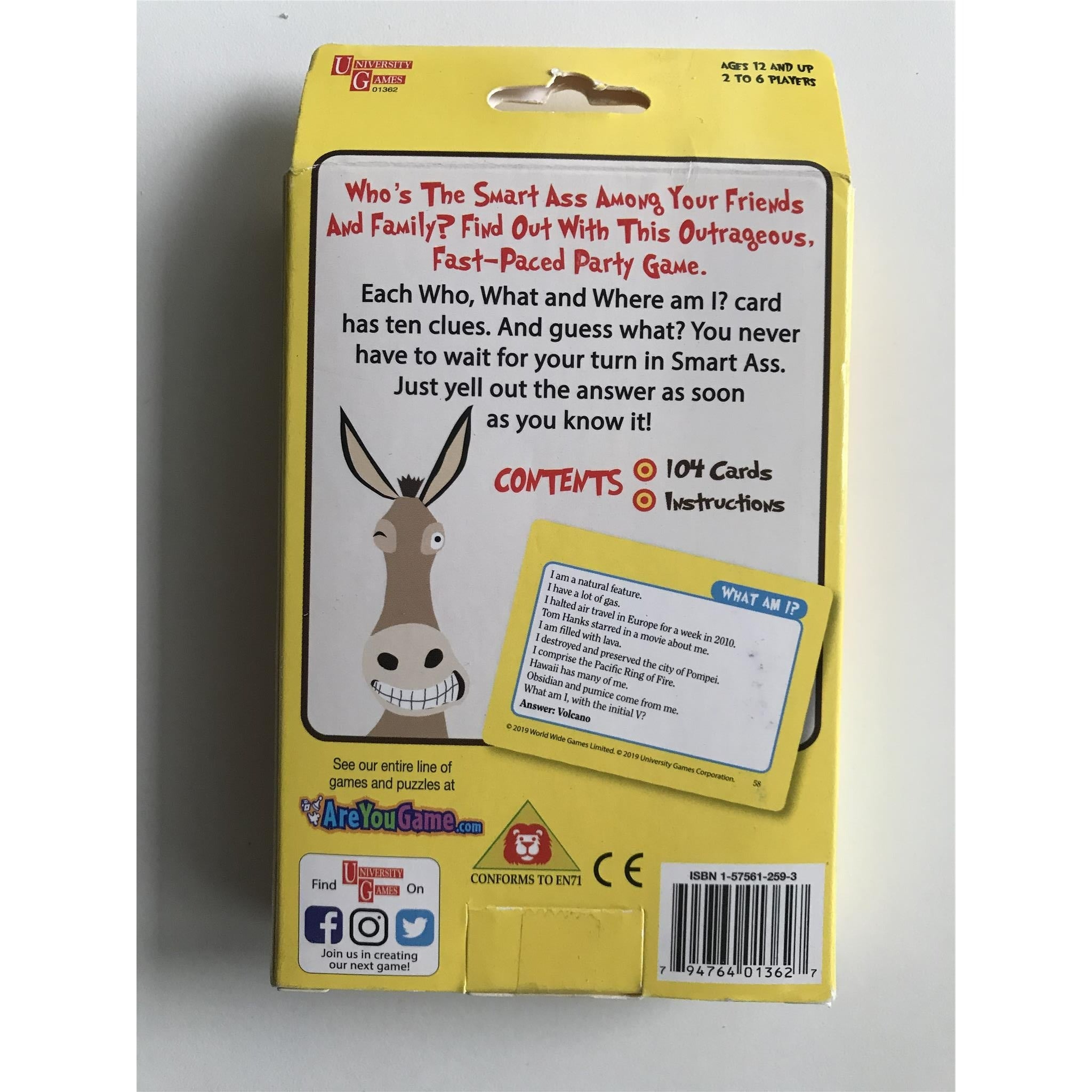 Smart Ass Card Game - Calendar Club Canada