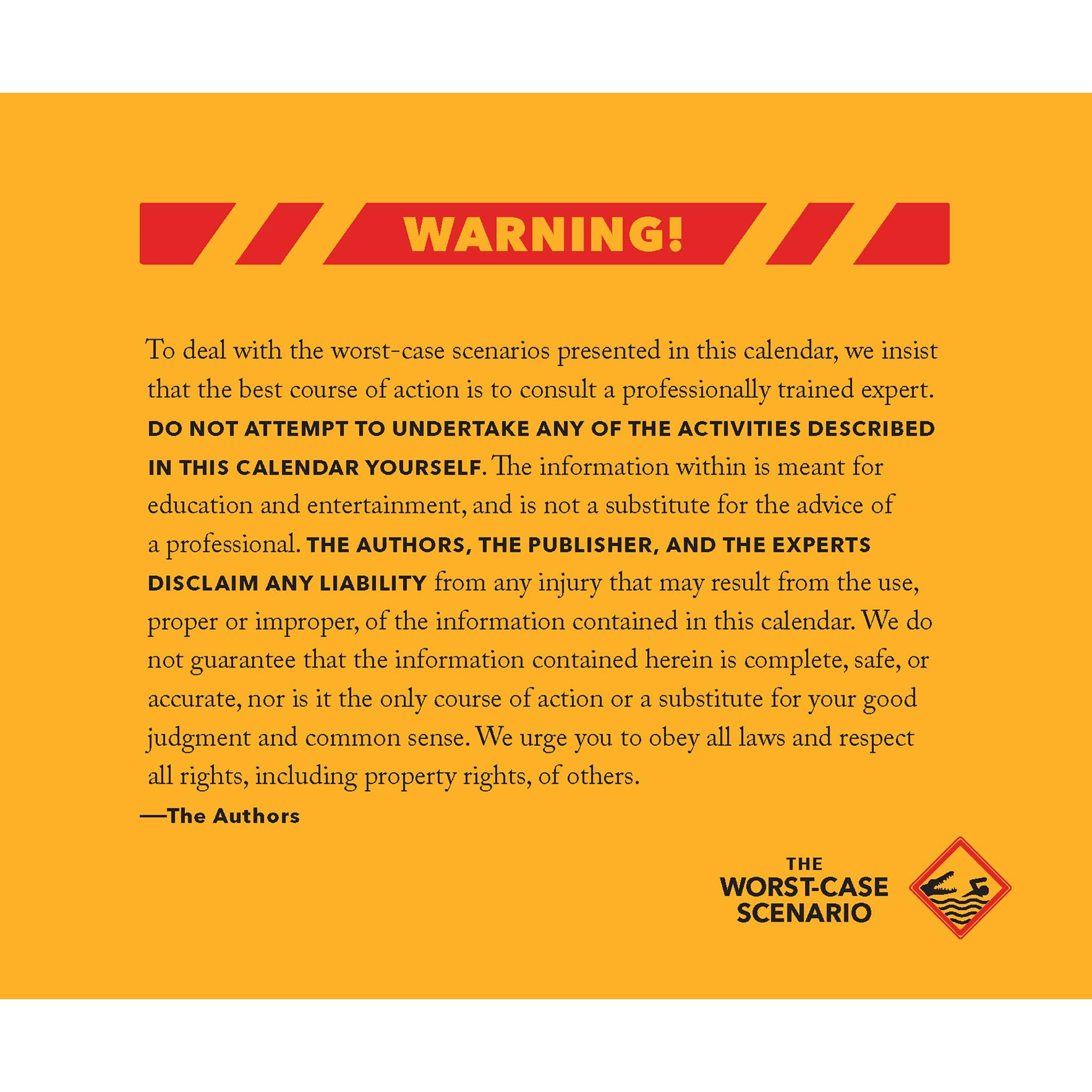 Worst Case Scenario Survival 2026 Box Calendar