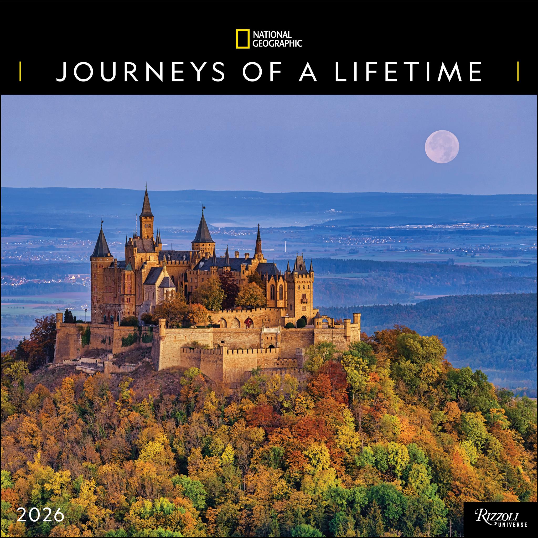 National Geographic Journeys Of A Lifetime 2026 Wall Calendar - Online Only