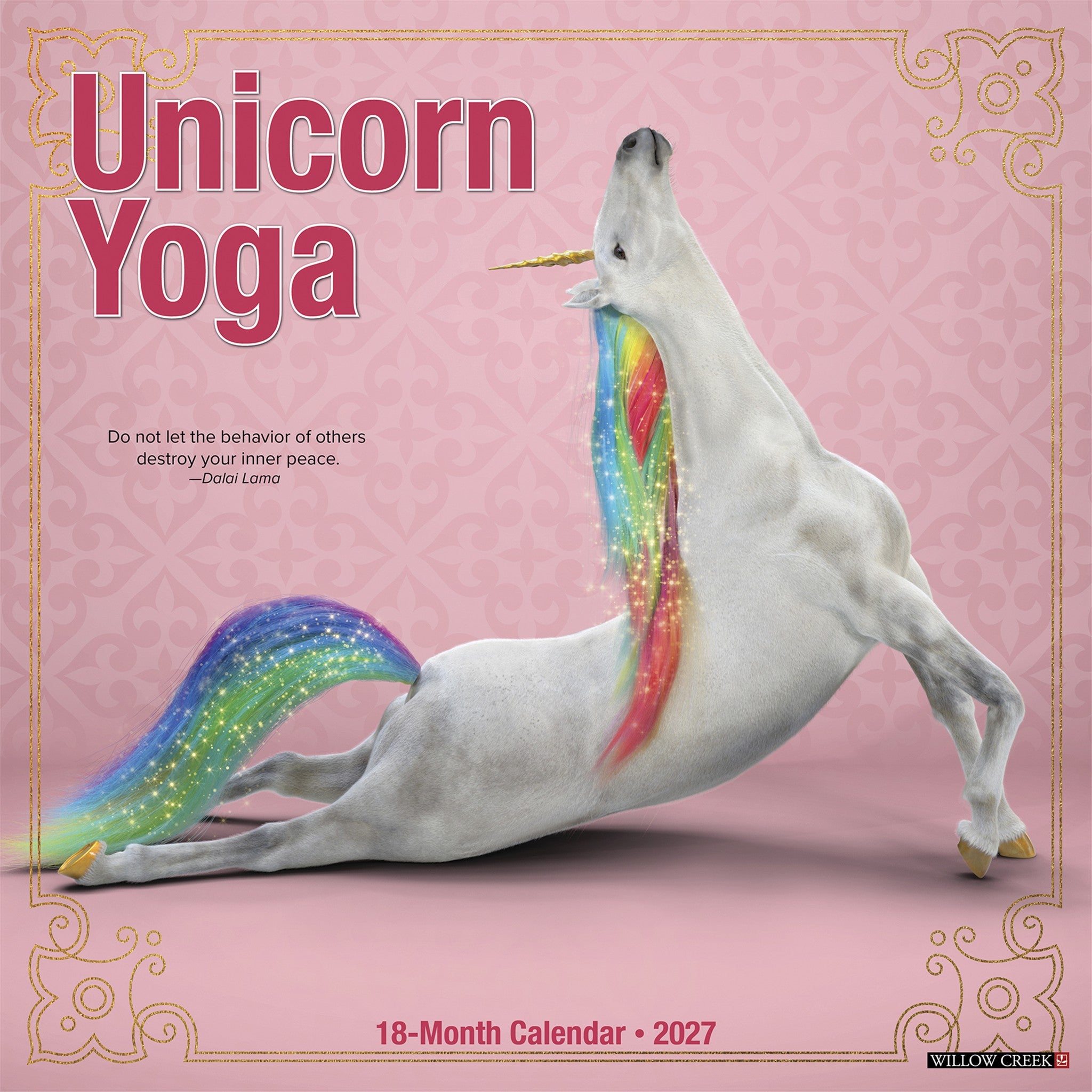 Unicorn Yoga 2027 Wall Calendar