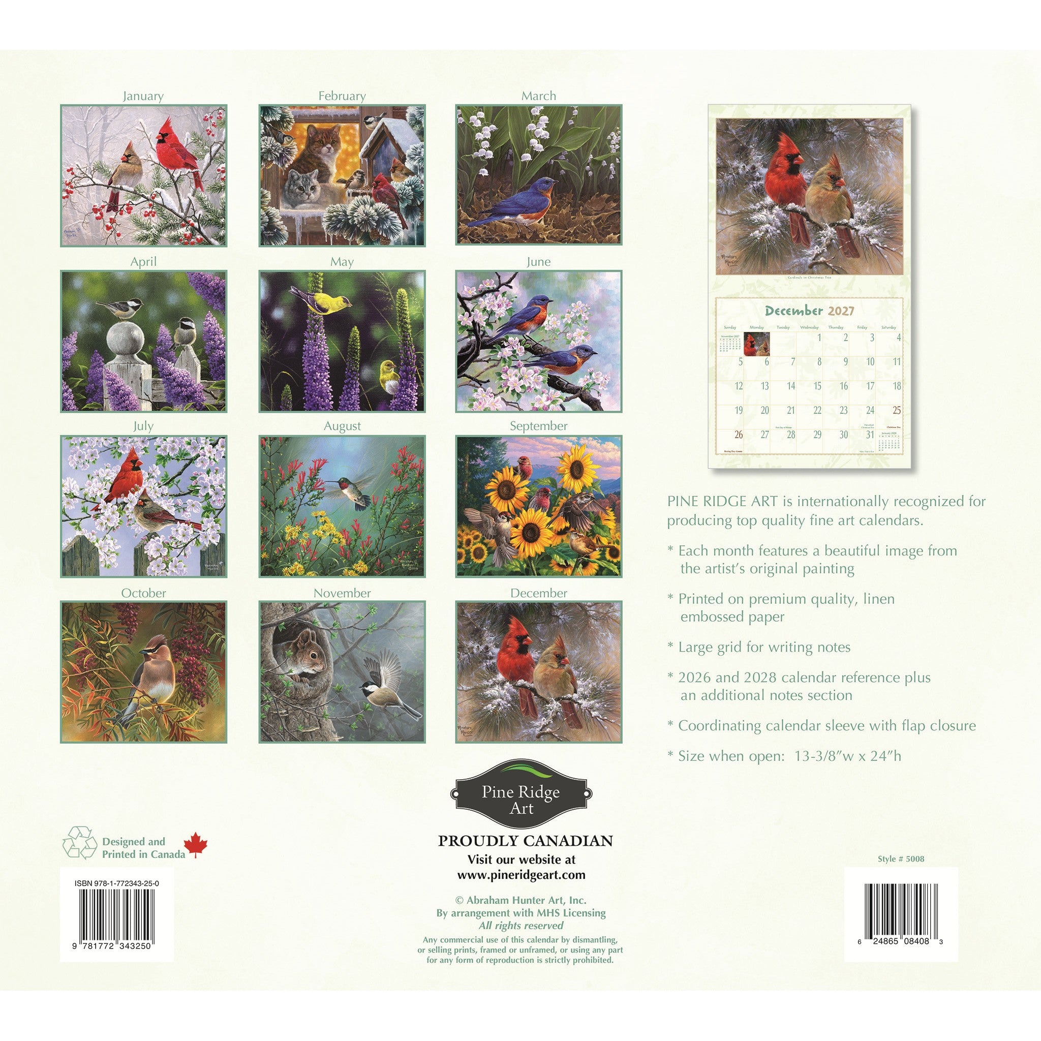 Birds Of A Feather 2027 Wall Calendar - Online Only