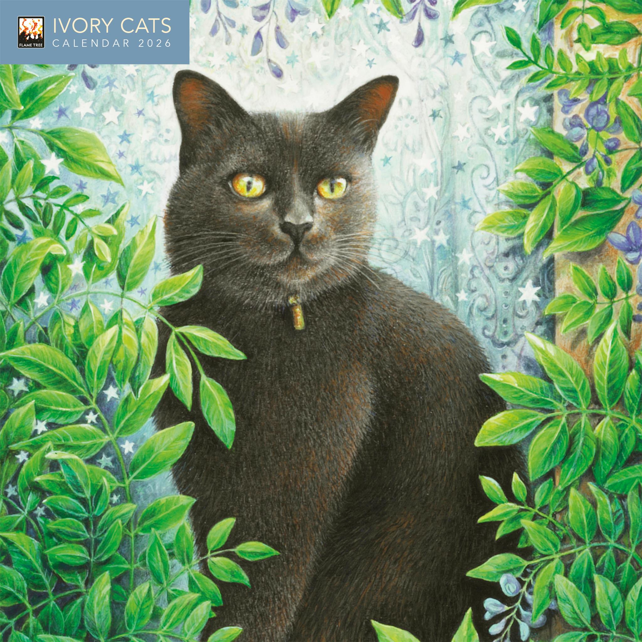 Ivory Cats 2026 Mini Calendar - Online Only