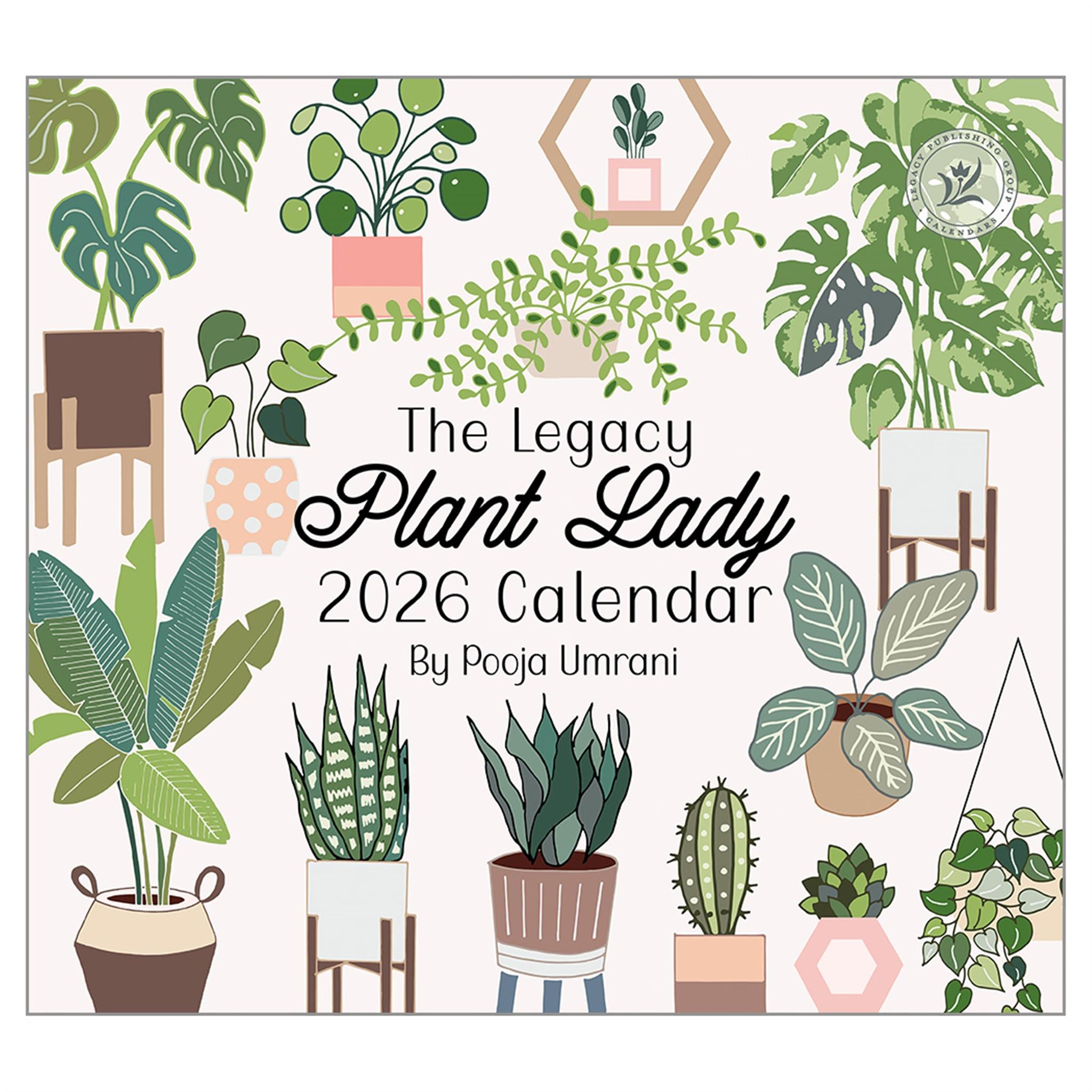 Plant Lady 2026 Deluxe Wall Calendar - Online Only