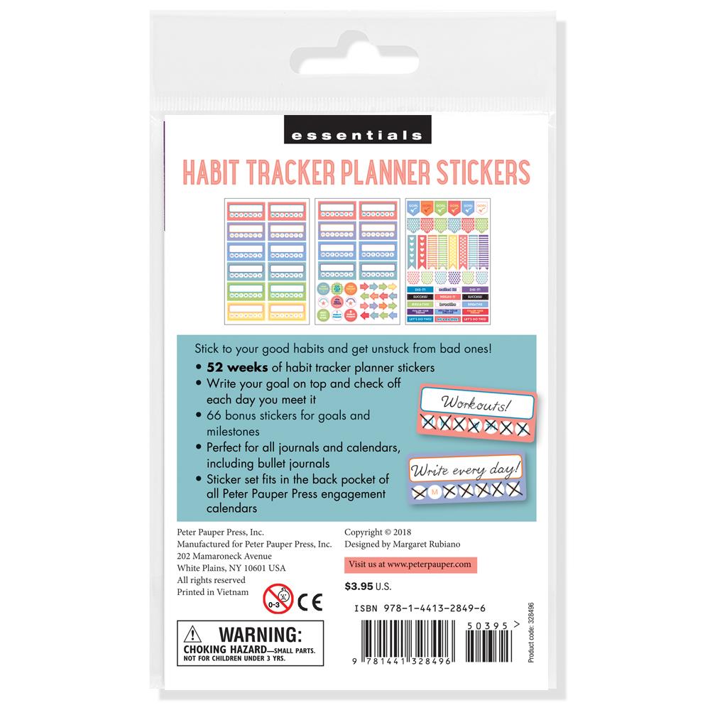 Habit Tracker Planner Stickers - Online Only