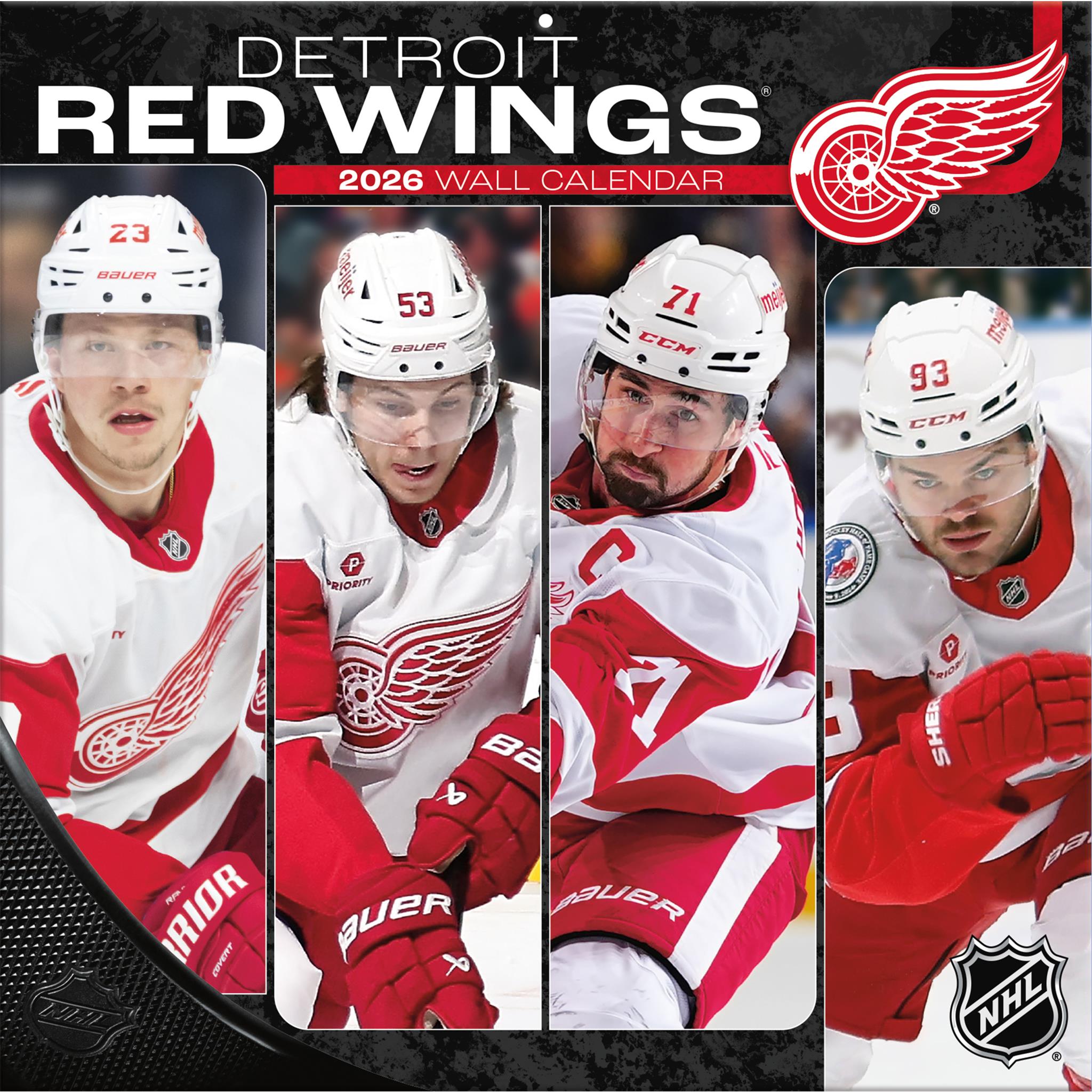 NHL Detroit Red Wings 2026 Wall Calendar