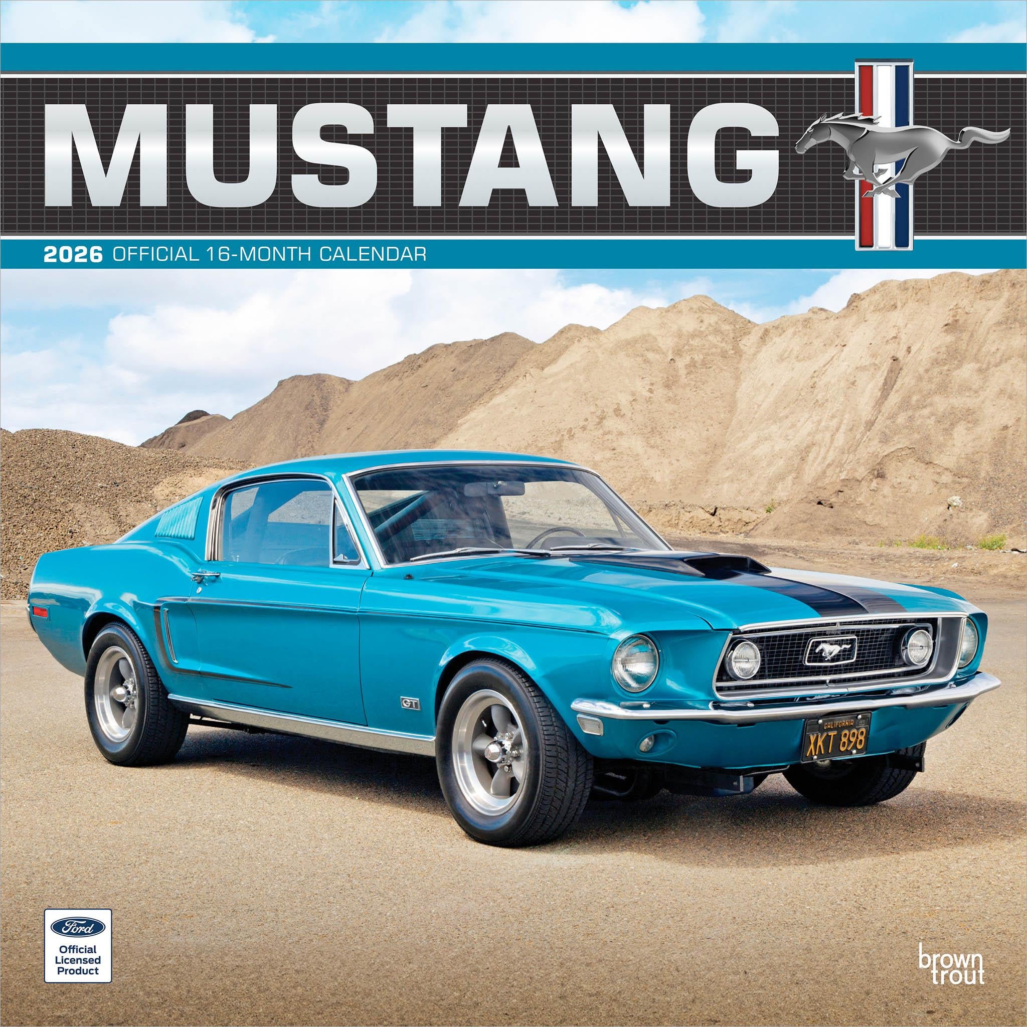 Mustang 2026 Wall Calendar