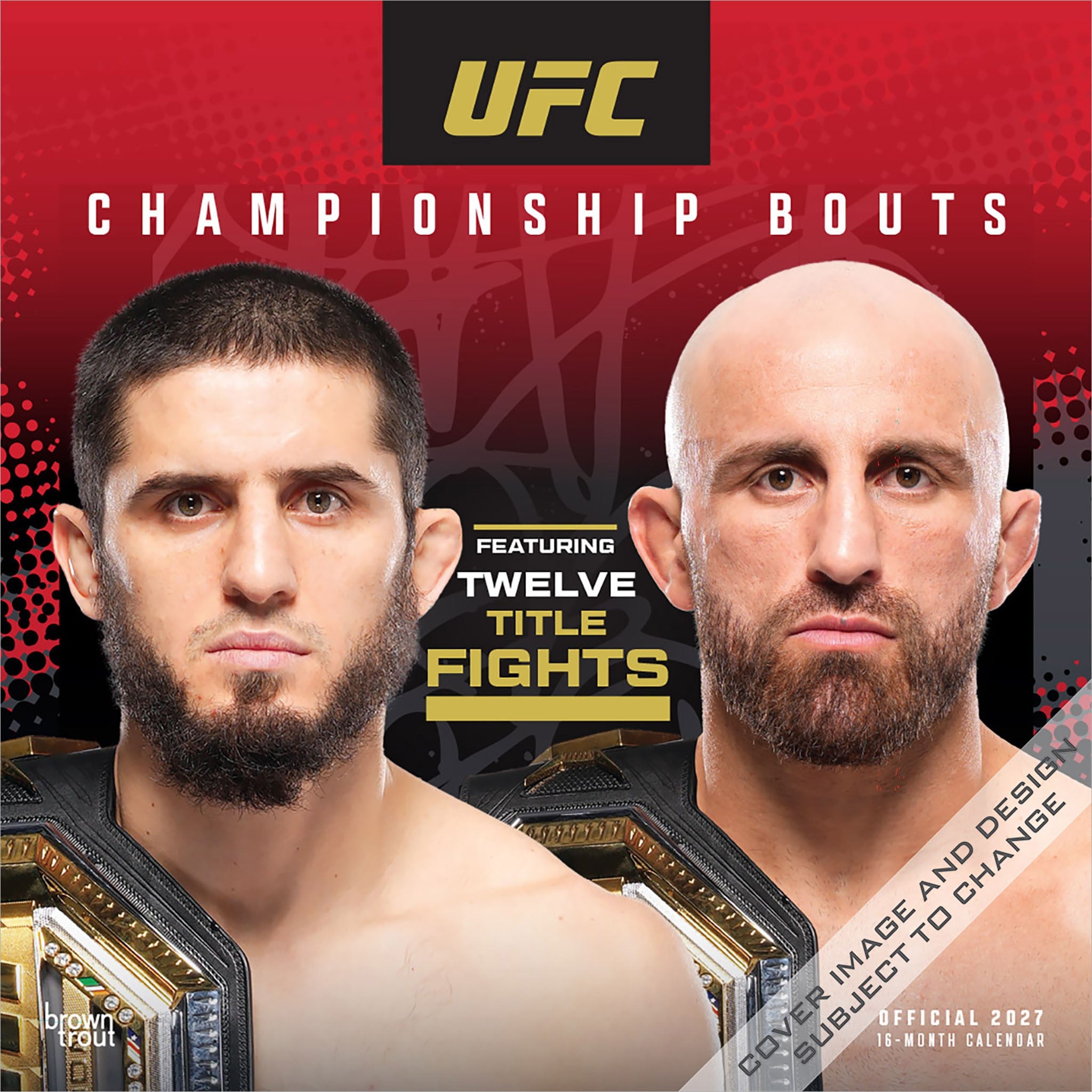 Ultimate Fighting Championship 'Championship Bouts' 2027 Wall Calendar
