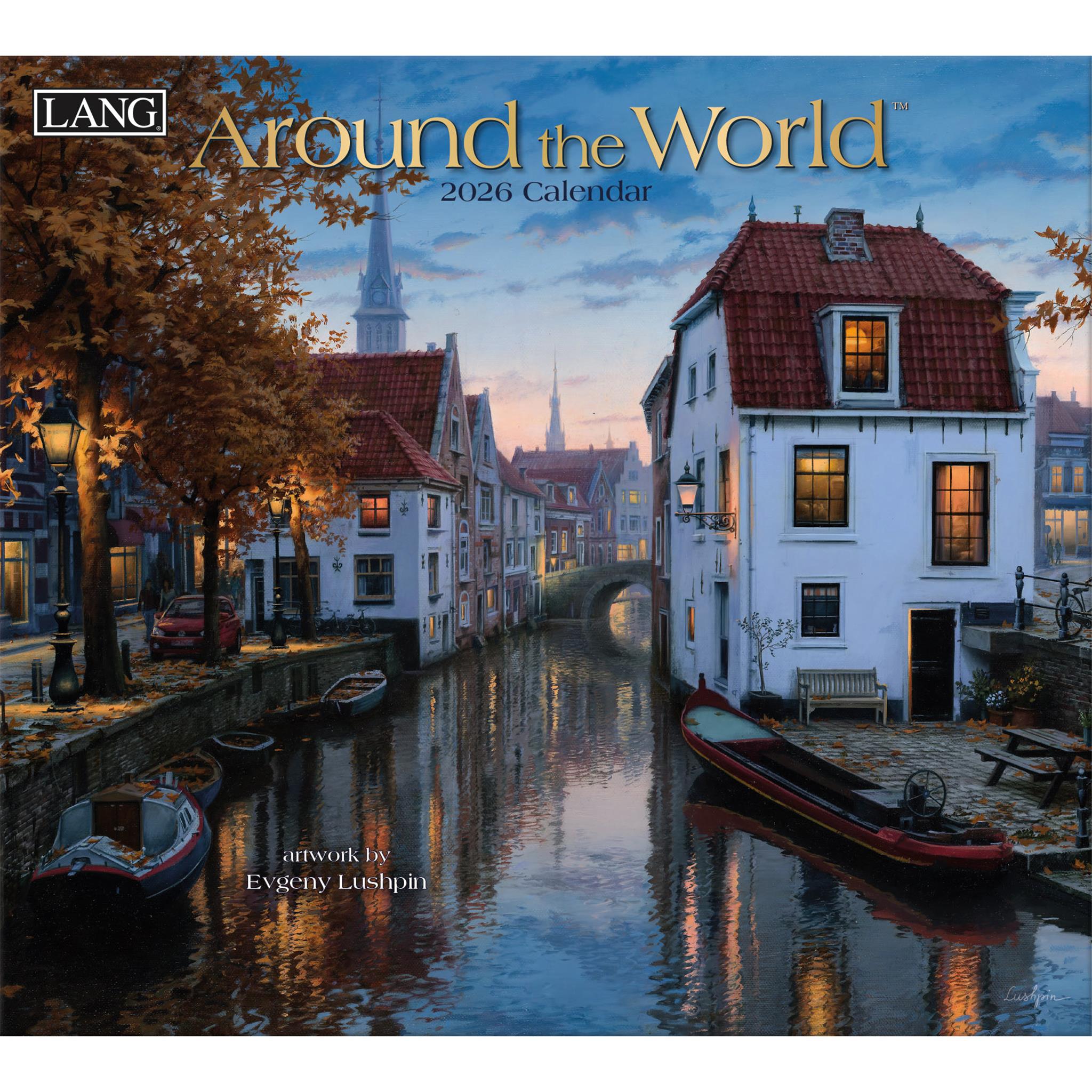 Around The World 2026 Deluxe Special Edition Wall Calendar with Print