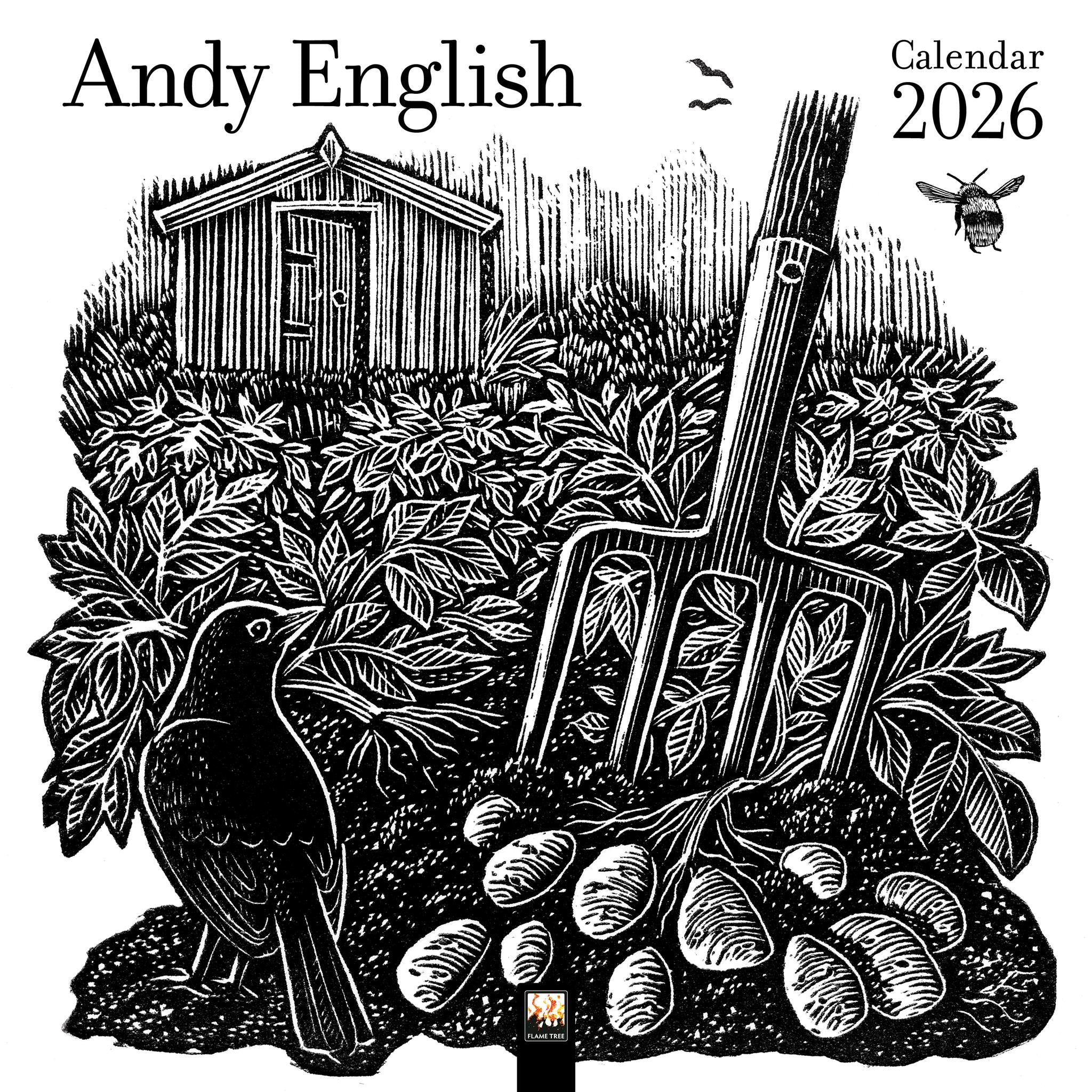 Andy English 2026 Wall Calendar - Online Only