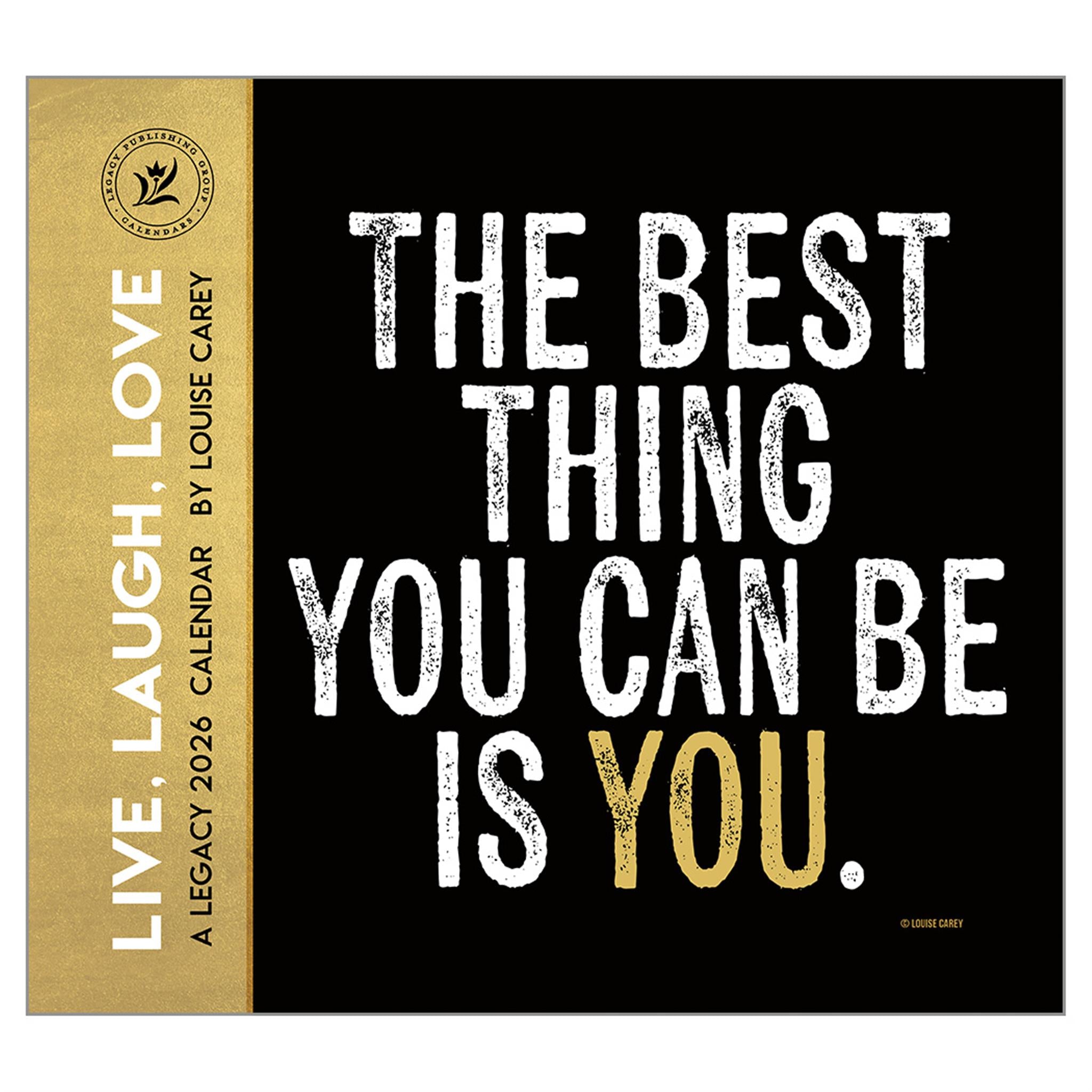 Live Laugh Love 2026 Deluxe Wall Calendar