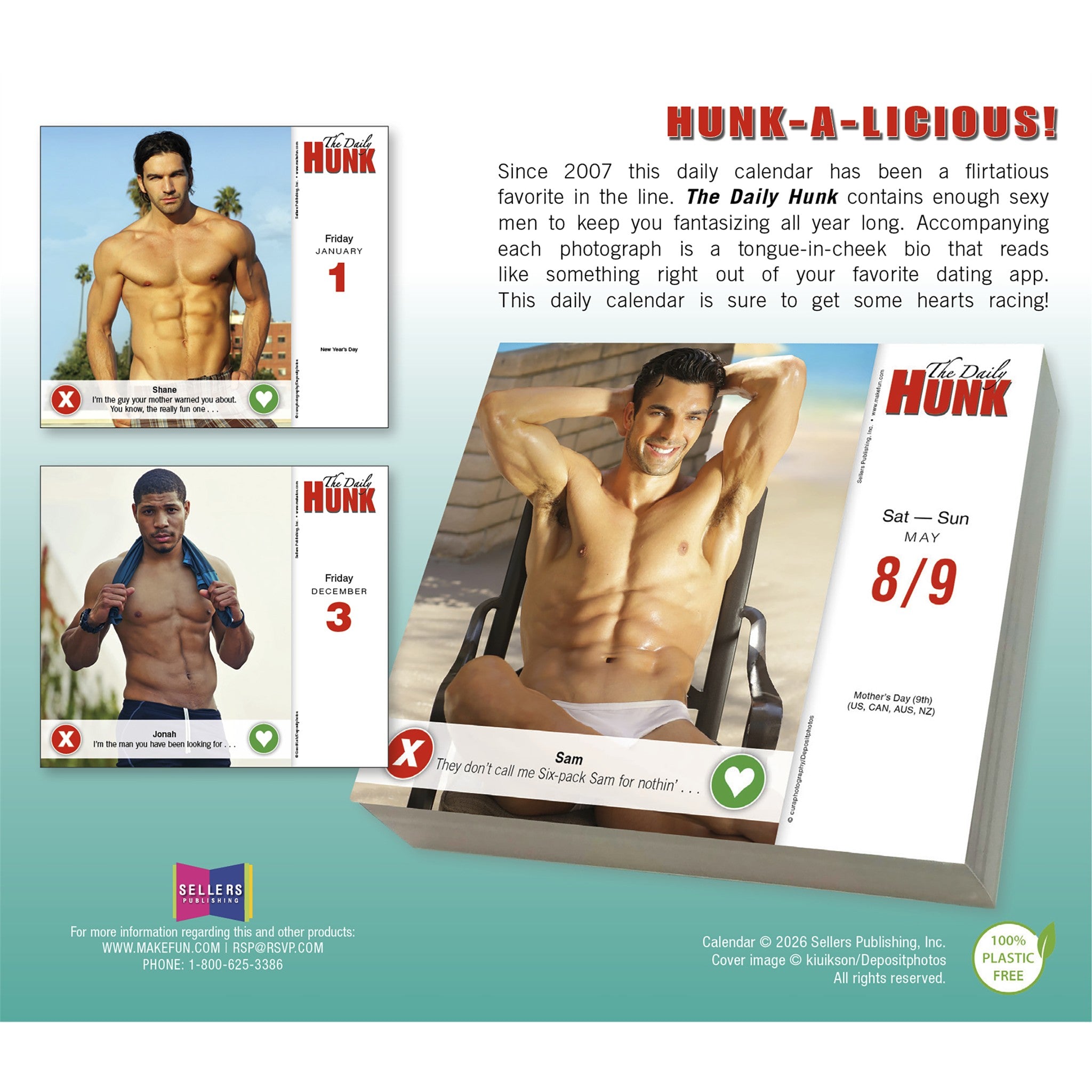 The Daily Hunk 2027 Box Calendar