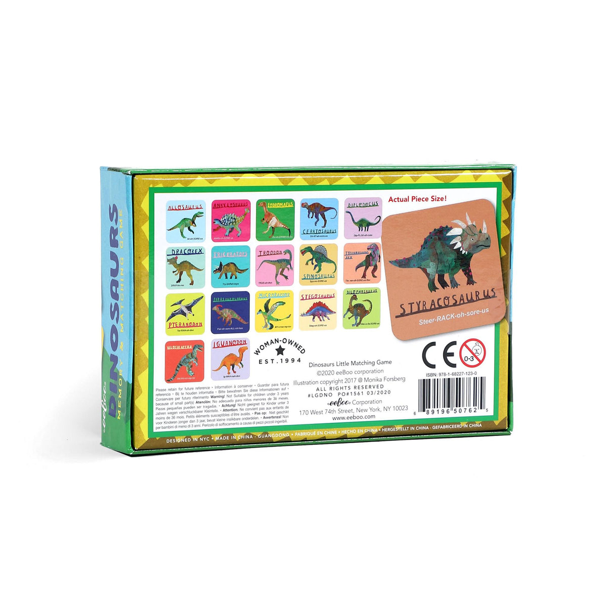 Dinosaurs Little Memory & Matching Game - Calendar Club Canada