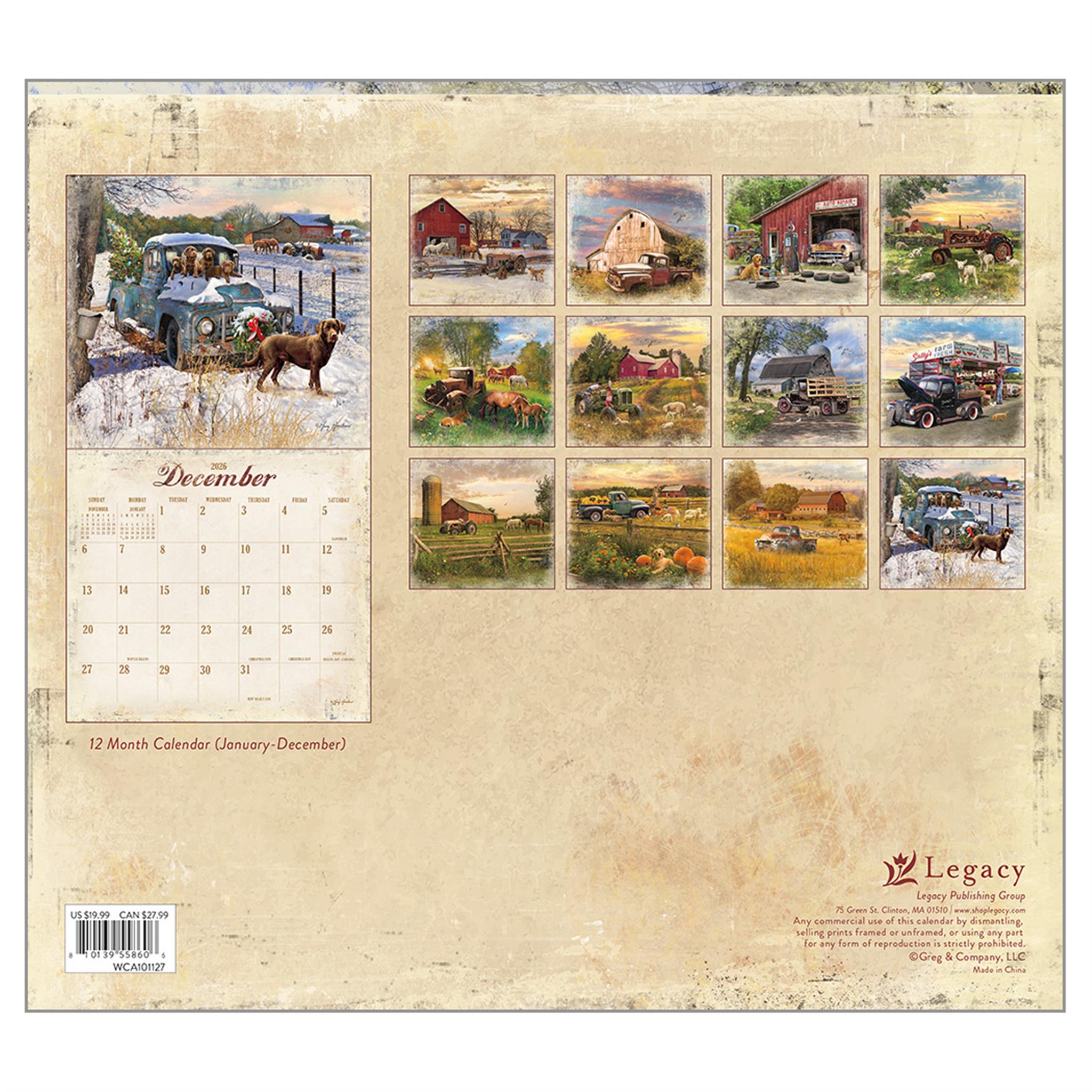 Heartland 2026 Deluxe Wall Calendar - Online Only