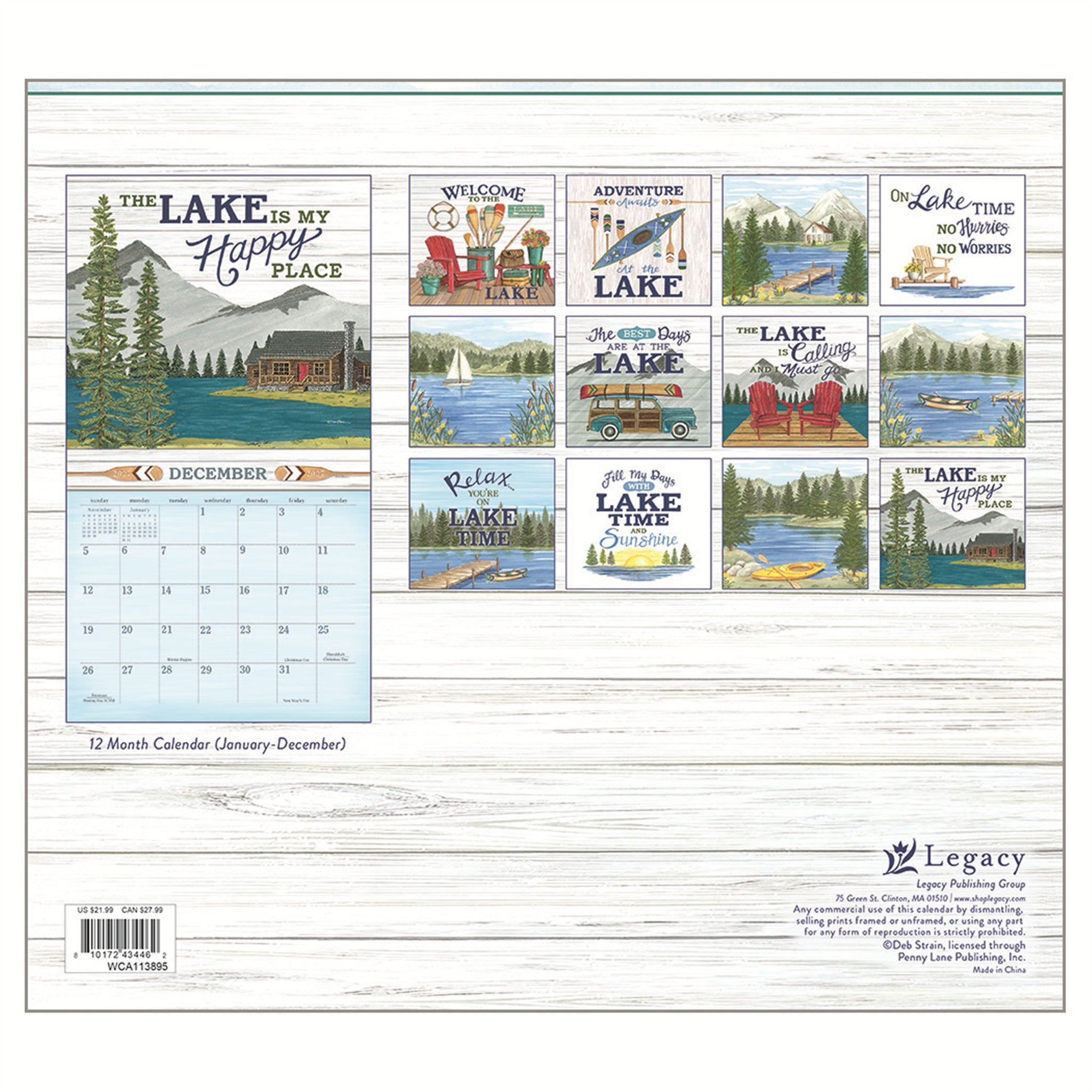 At the Lake 2027 Wall Calendar