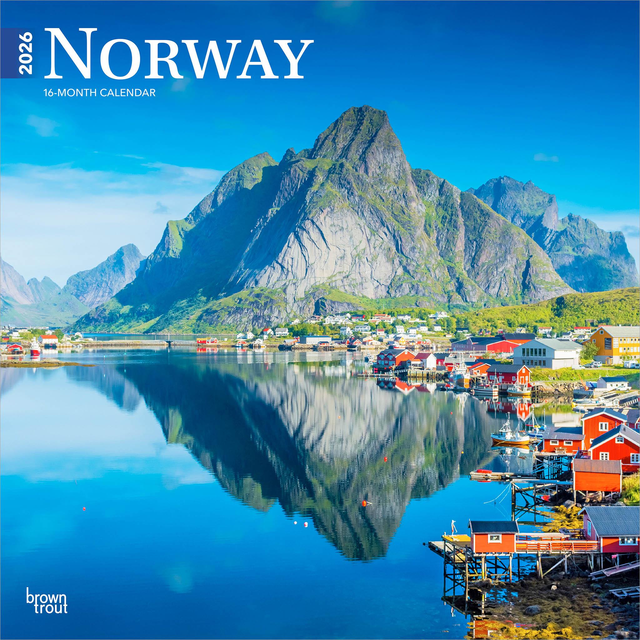 Norway 2026 Wall Calendar