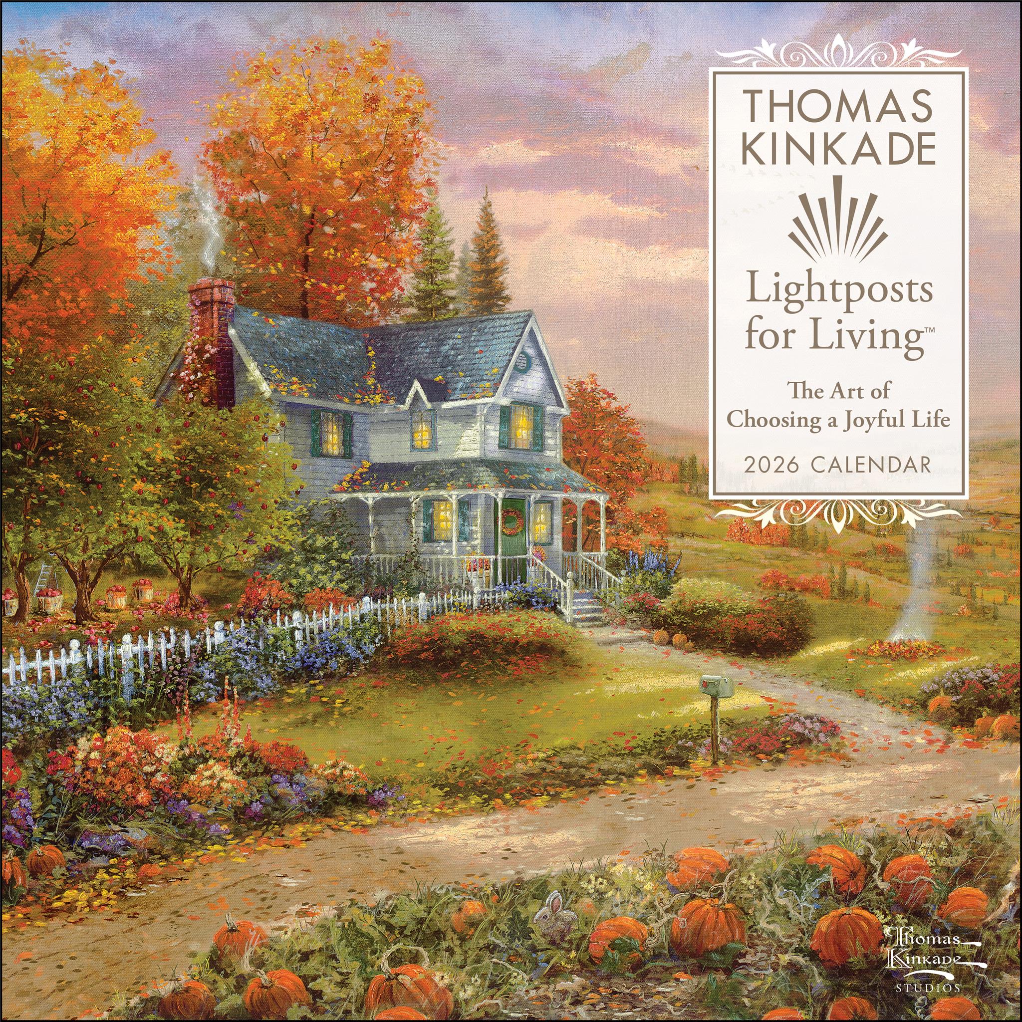 Kinkade Lightposts For Living 2026 WallCalendar