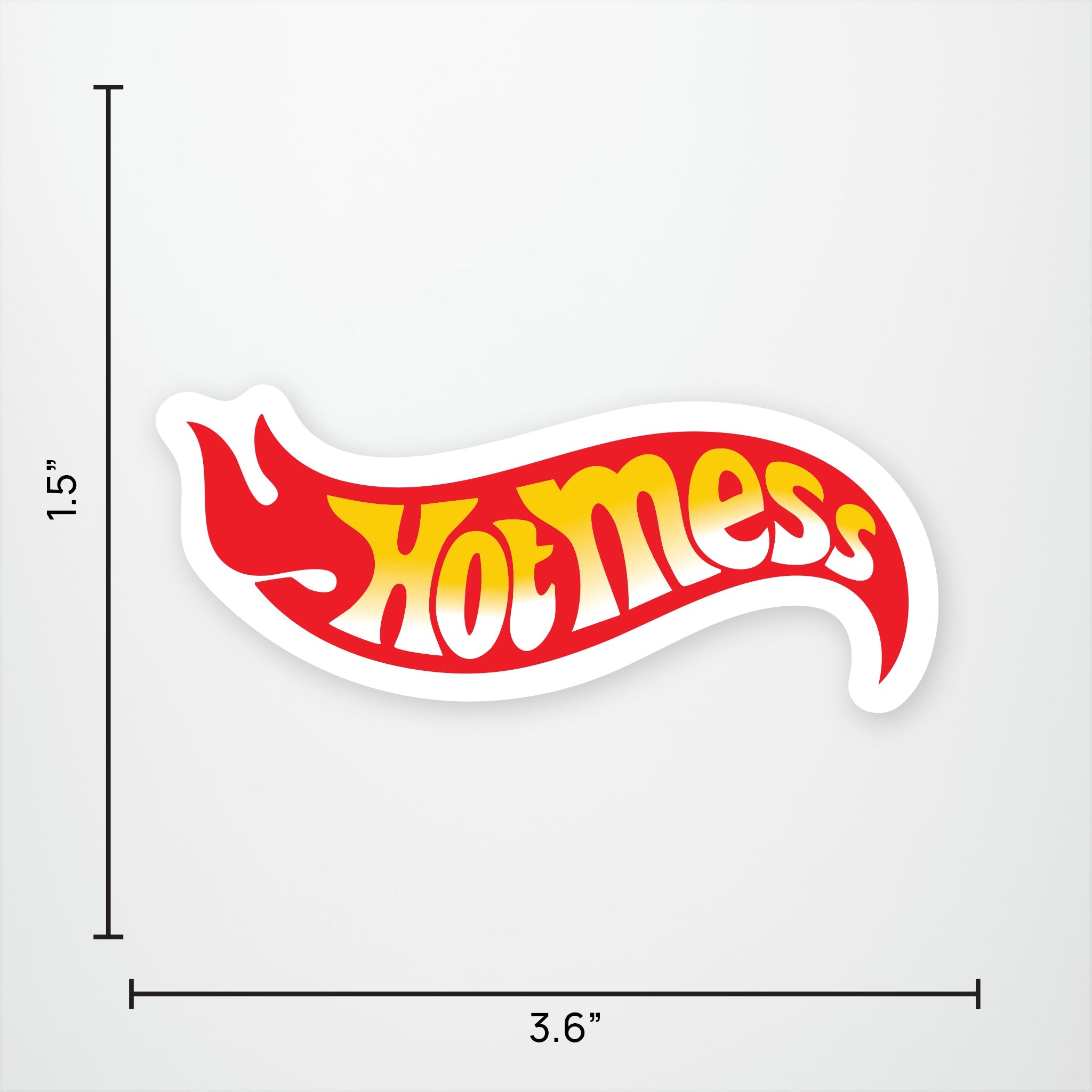Hot Mess Vinyl Sticker