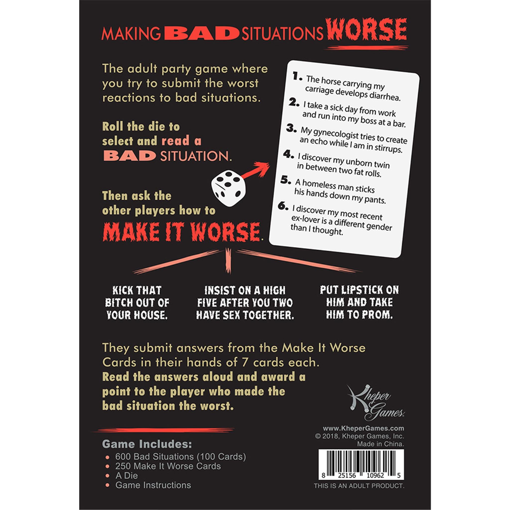 Making Bad Situations Worse - Calendar Club Canada