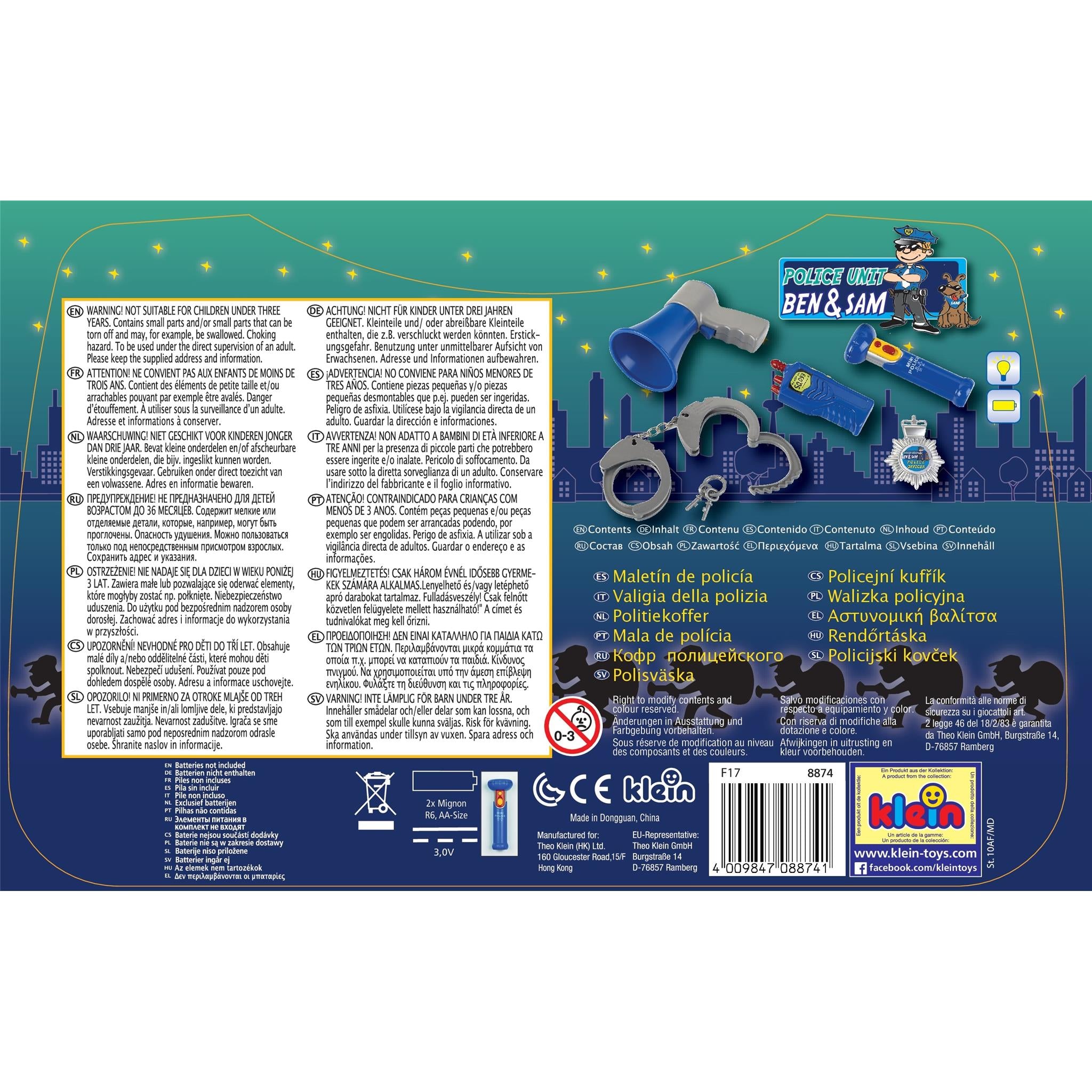 Police Case with Walkie Talkie