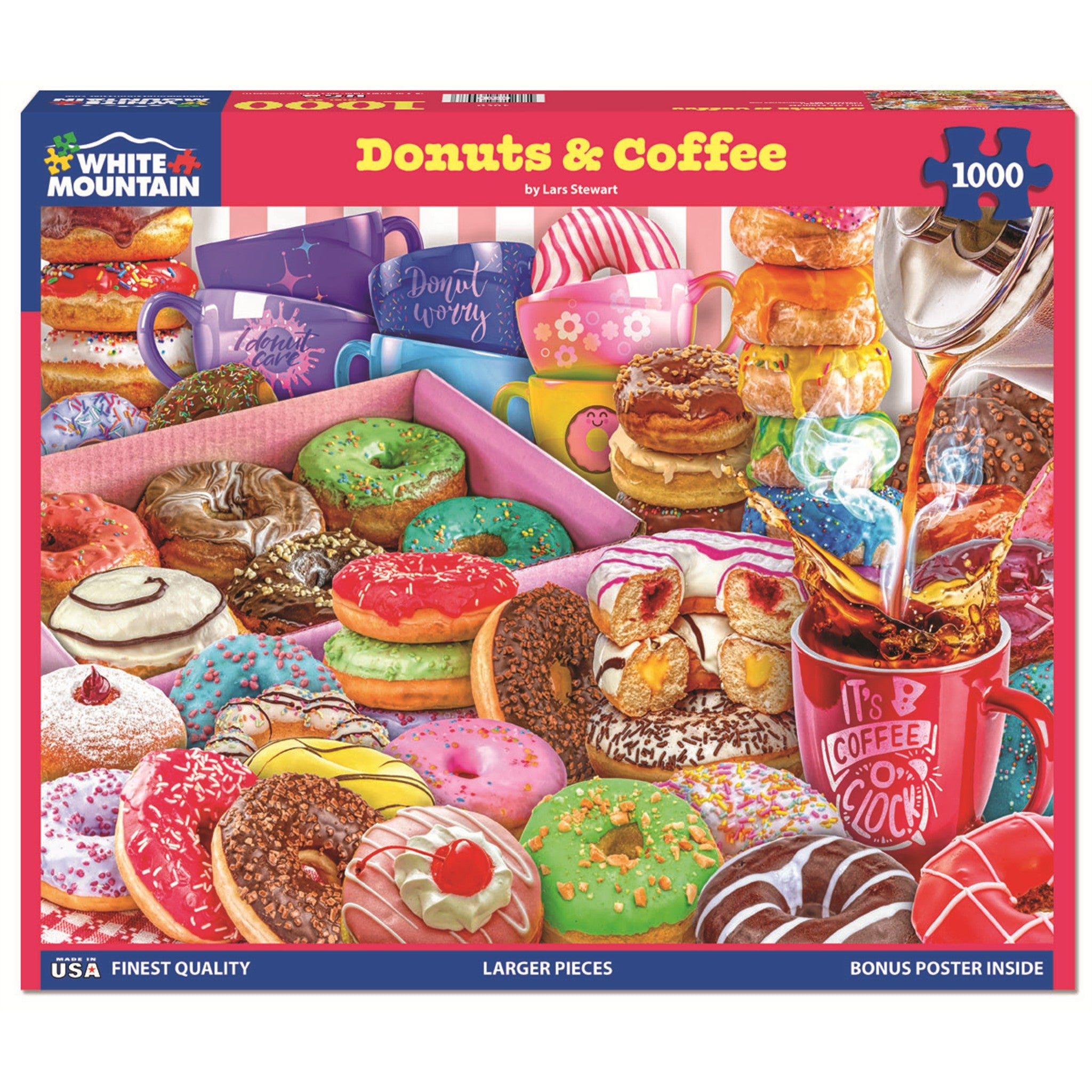 Donuts & Coffee 1000 Piece Puzzle - Online Only