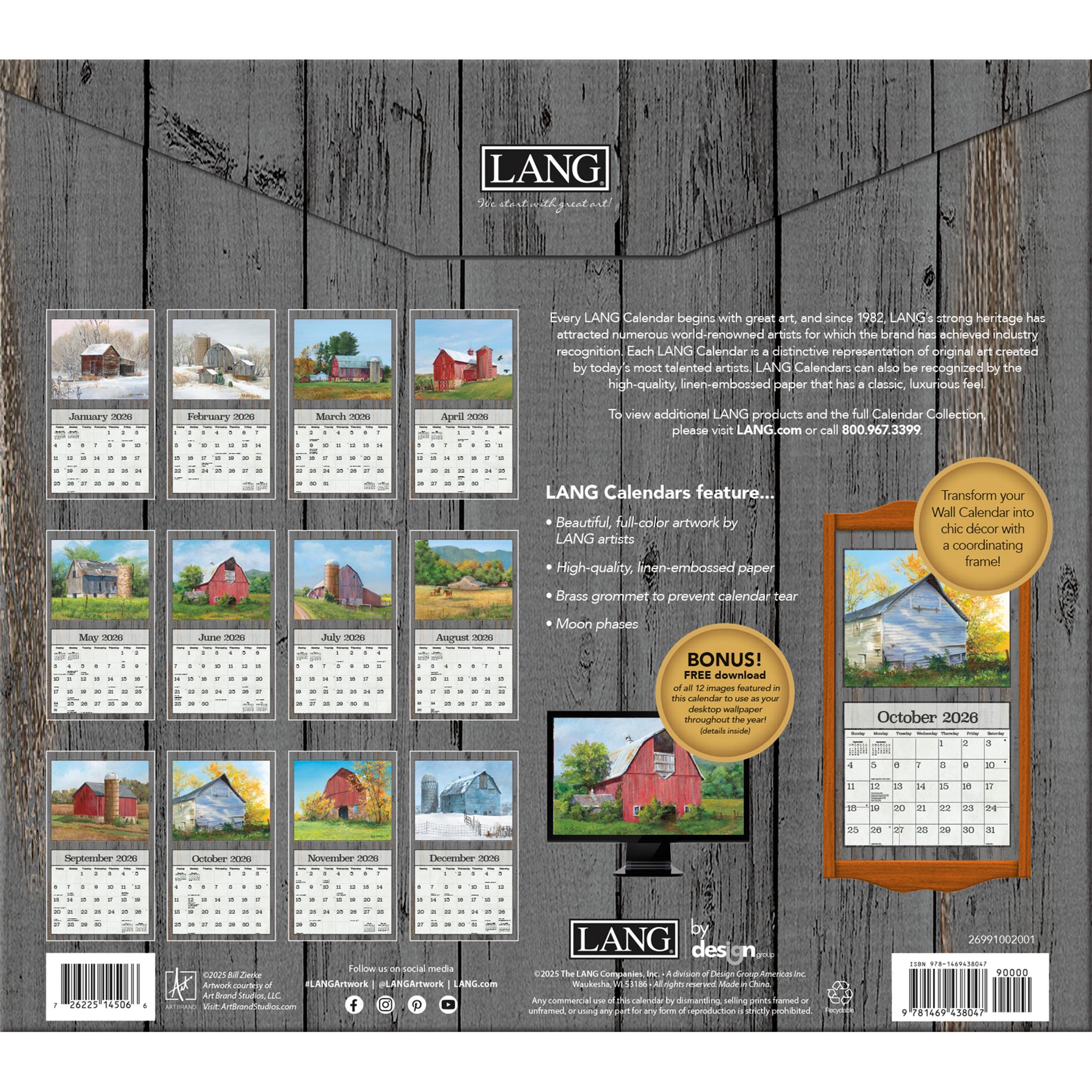 Natures Grace 2026 Wall Calendar
