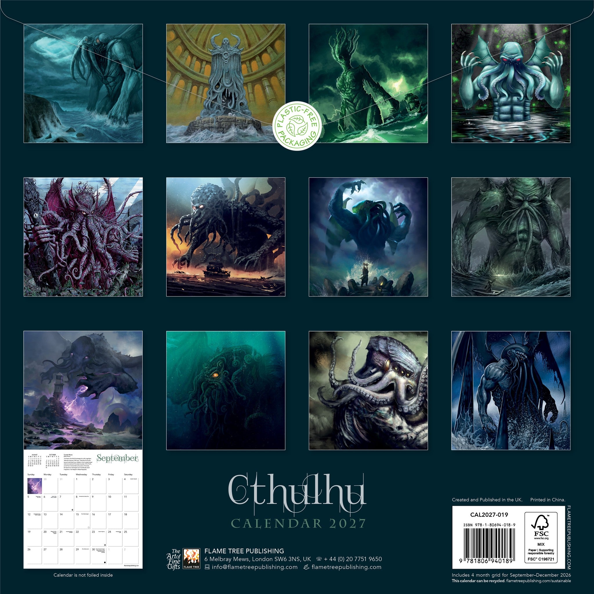 Cthulhu 2027 Wall Calendar - Online Only