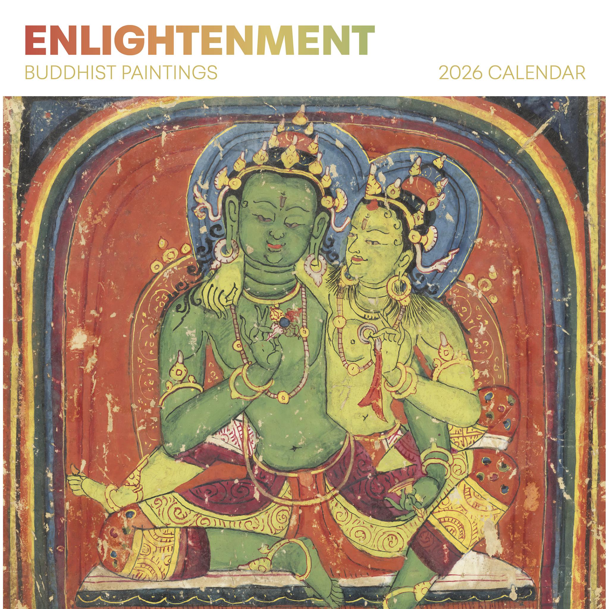 Enlightenment Buddhist Paintings 2026 Wall Calendar - Online Only