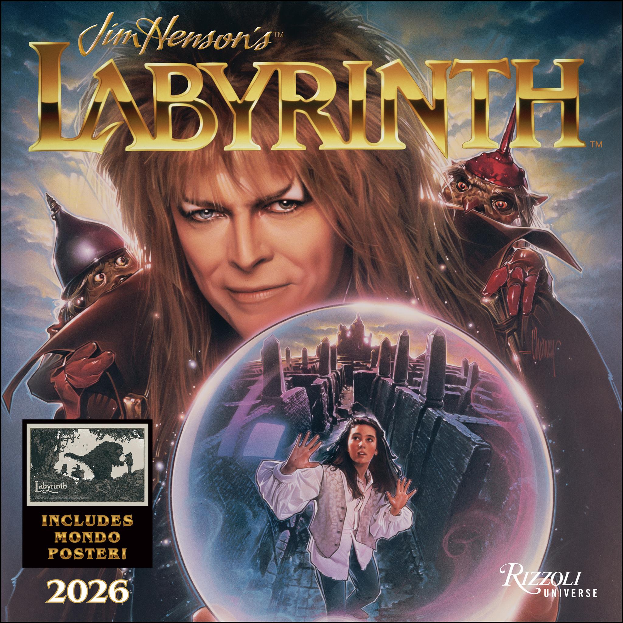 Jim Henson’s Labyrinth 2026 Wall Calendar