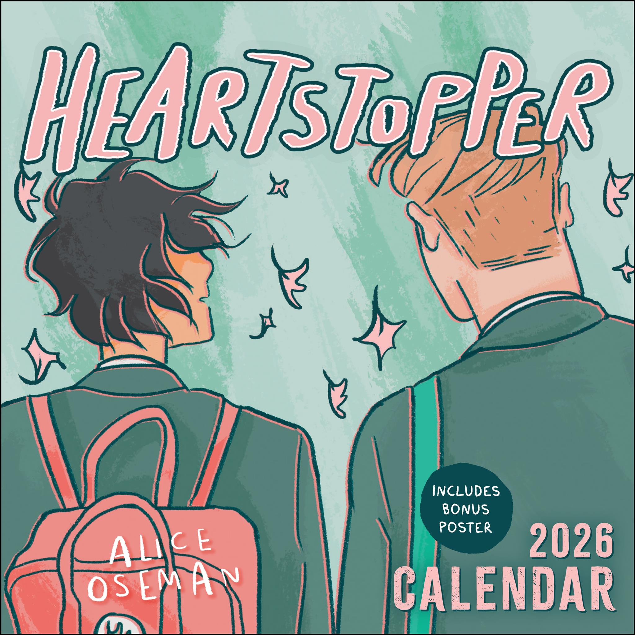 Heartstopper with Poster 2026 Deluxe Wall Calendar
