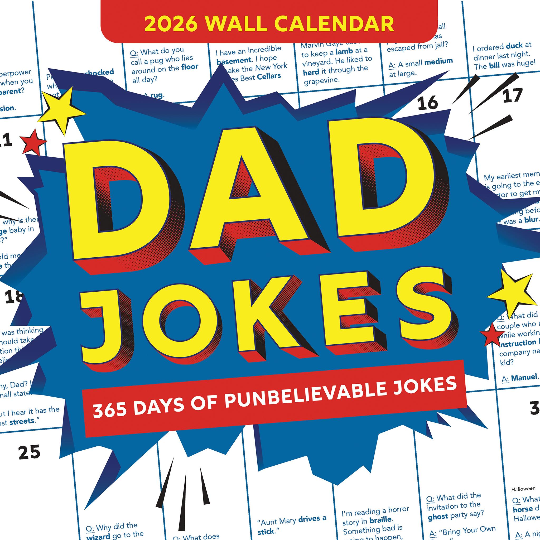 Dad Jokes 2026 Wall Calendar - Online Only