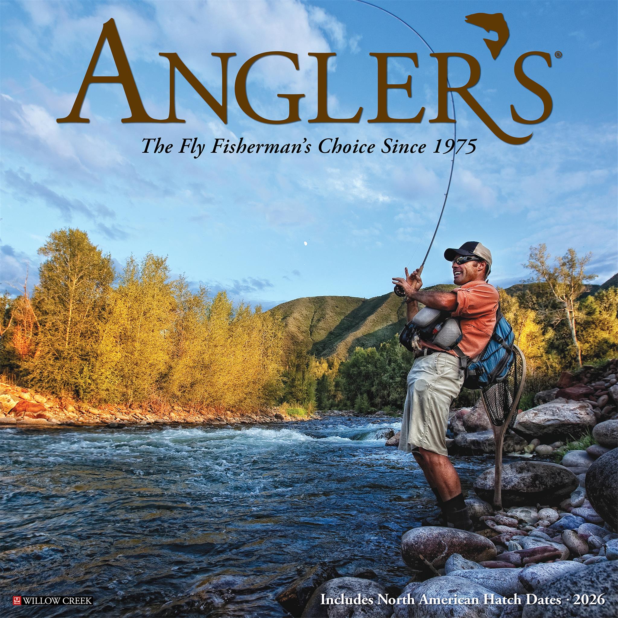 Anglers 2026 Wall Calendar